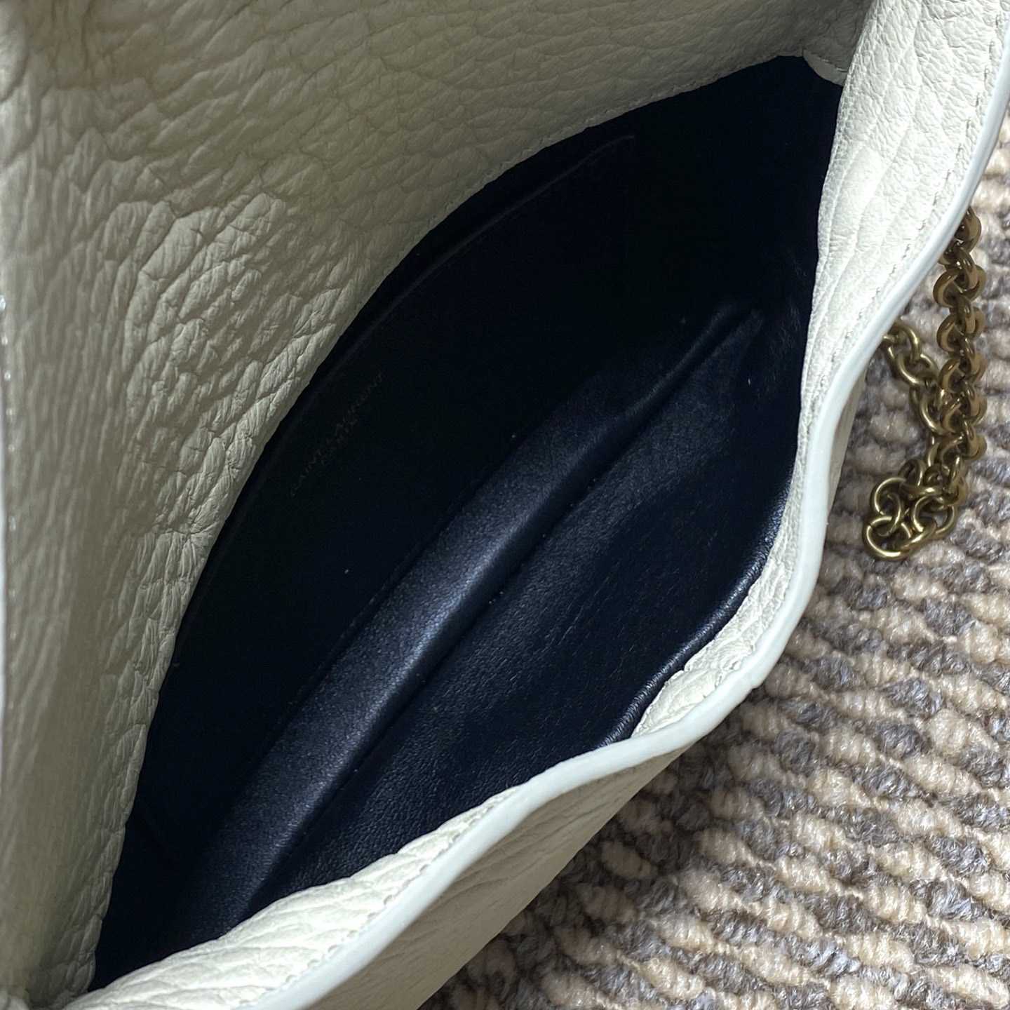 Saint Laurent Cassandre Chain Pouch In Lambskin - DesignerGu