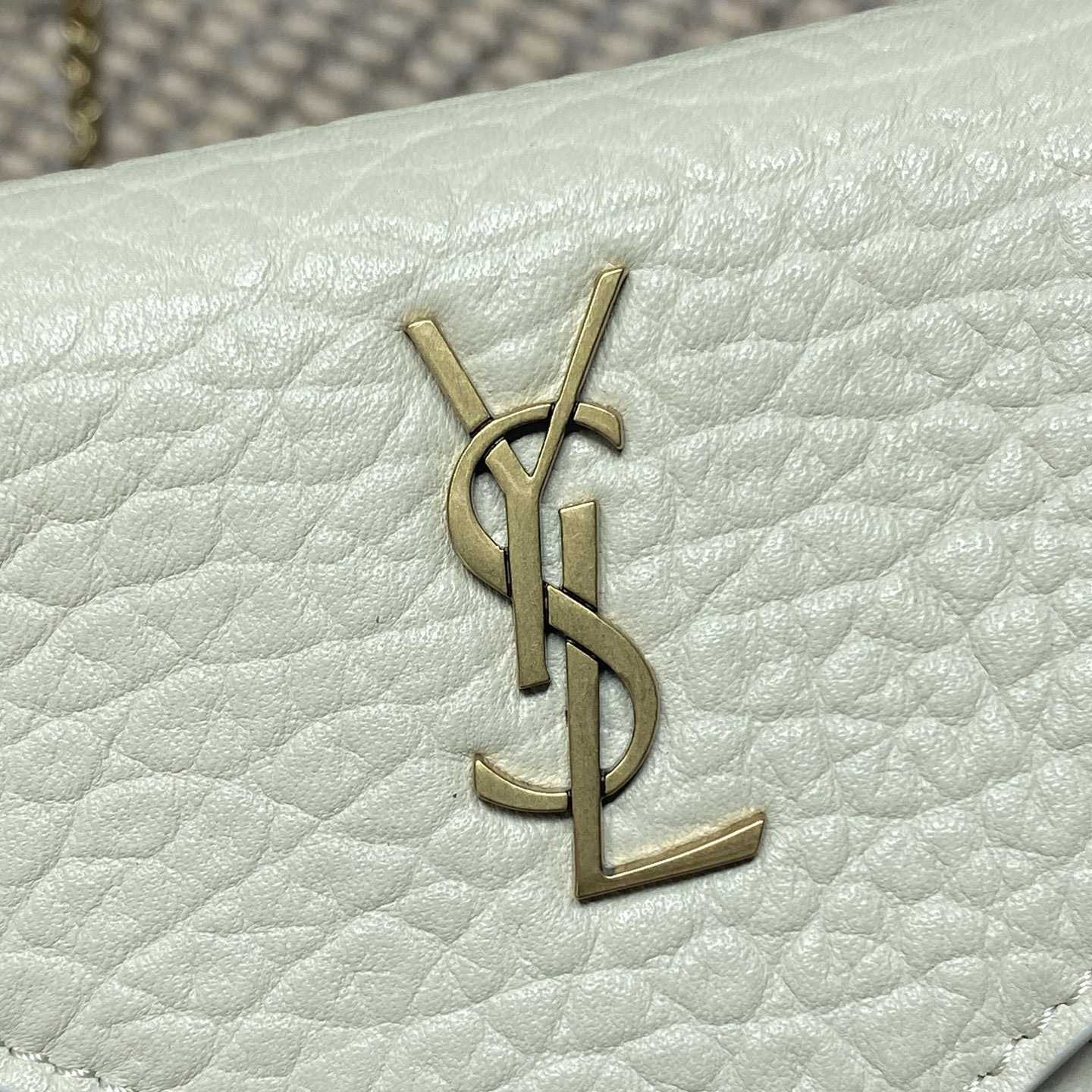 Saint Laurent Cassandre Chain Pouch In Lambskin - DesignerGu