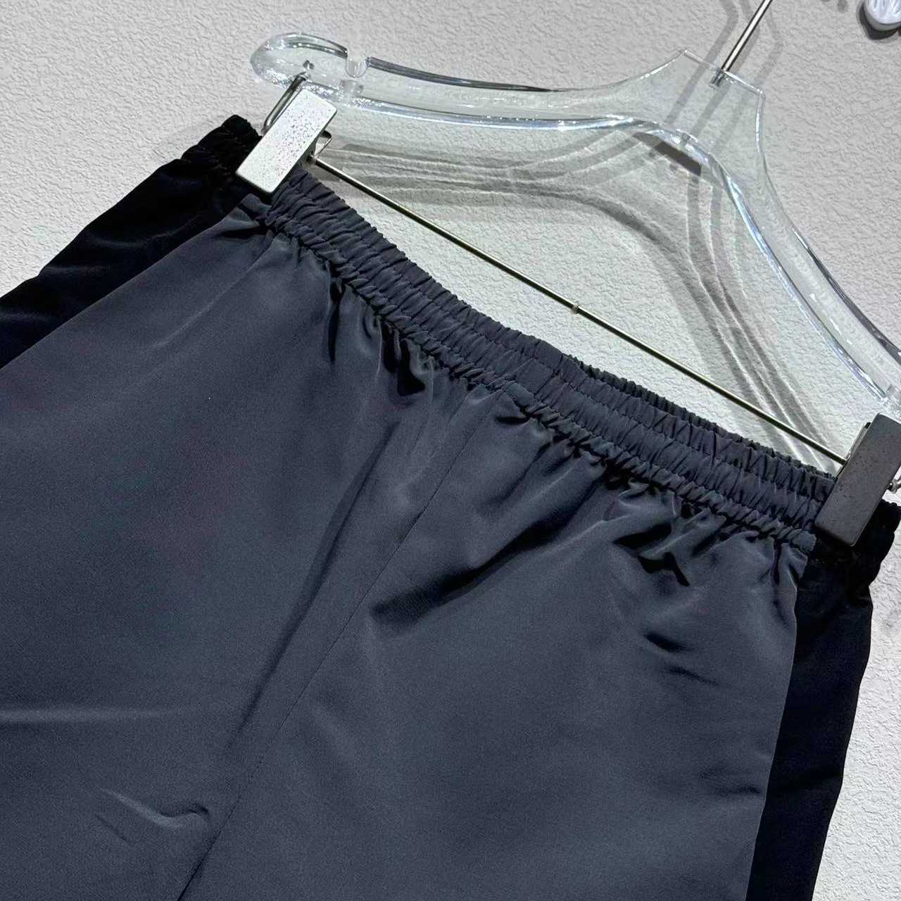 Balenciaga Loop Sports Icon Basketball Swim Shorts In Anthracite And Black - DesignerGu