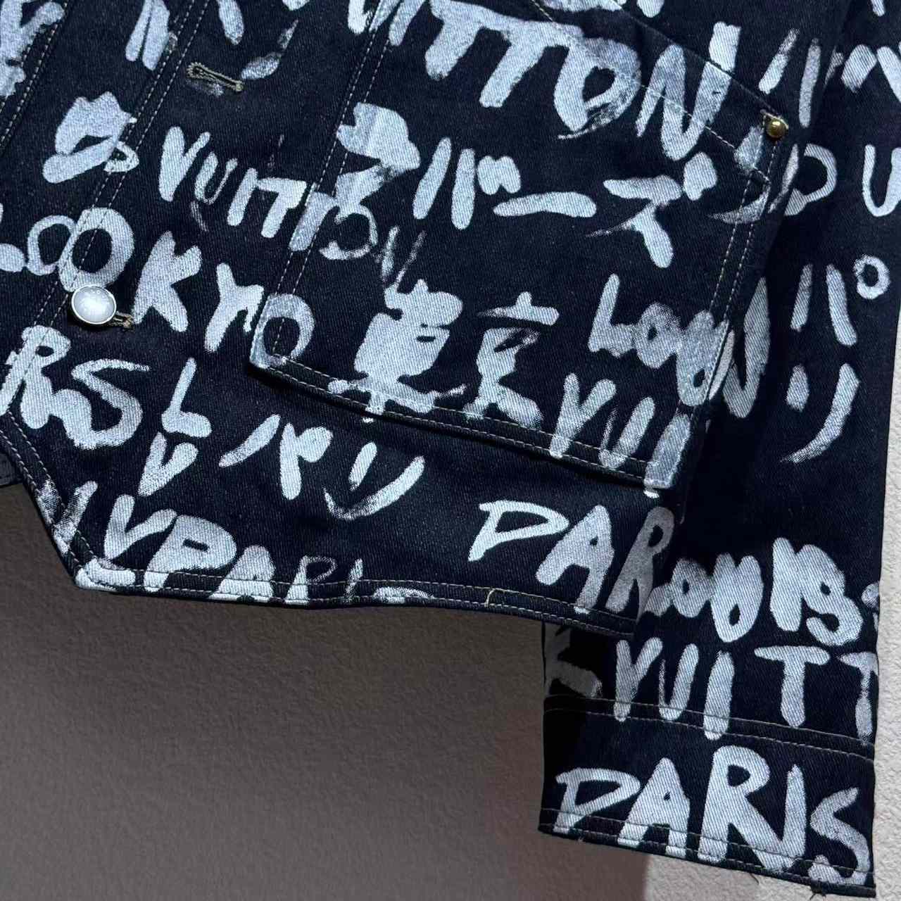 Louis Vuitton Denim Collarless Jacket  1AILLL - DesignerGu