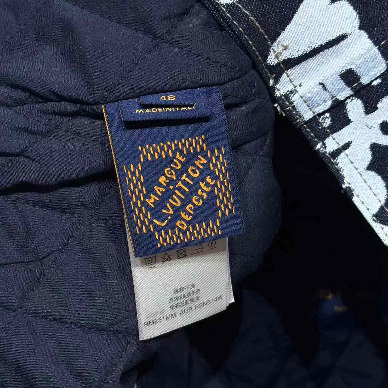 Louis Vuitton Denim Collarless Jacket  1AILLL - DesignerGu