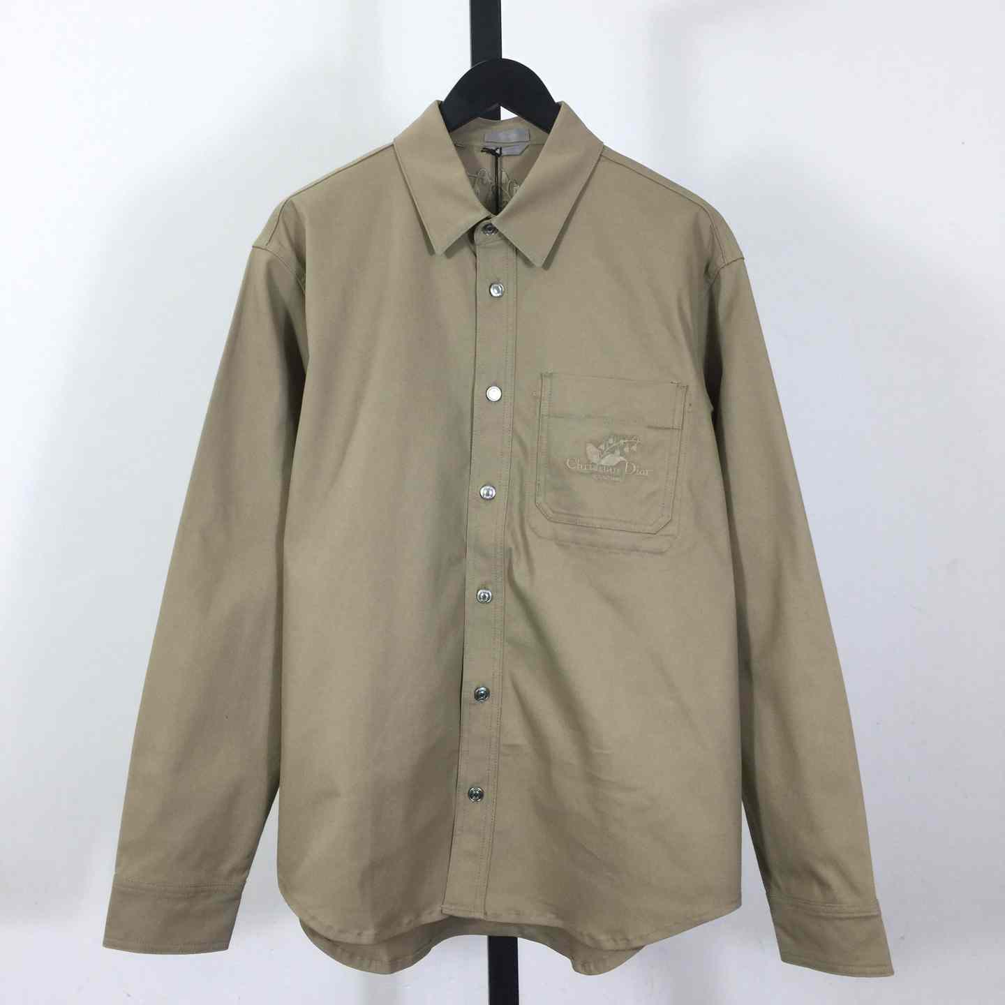 Christian Dior Couture Lily of the Valley Shirt Beige Cotton Tvvill - DesignerGu