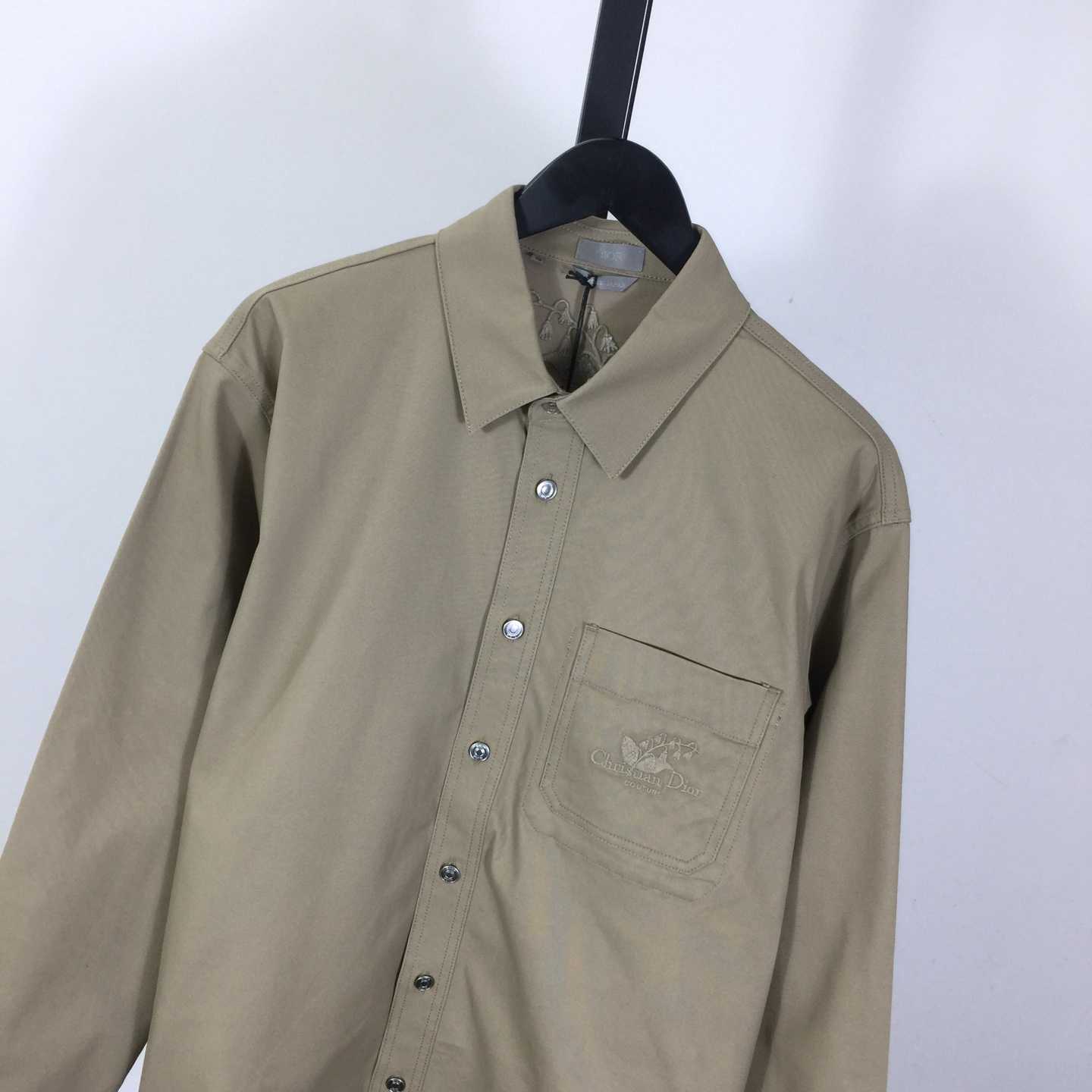 Christian Dior Couture Lily of the Valley Shirt Beige Cotton Tvvill - DesignerGu