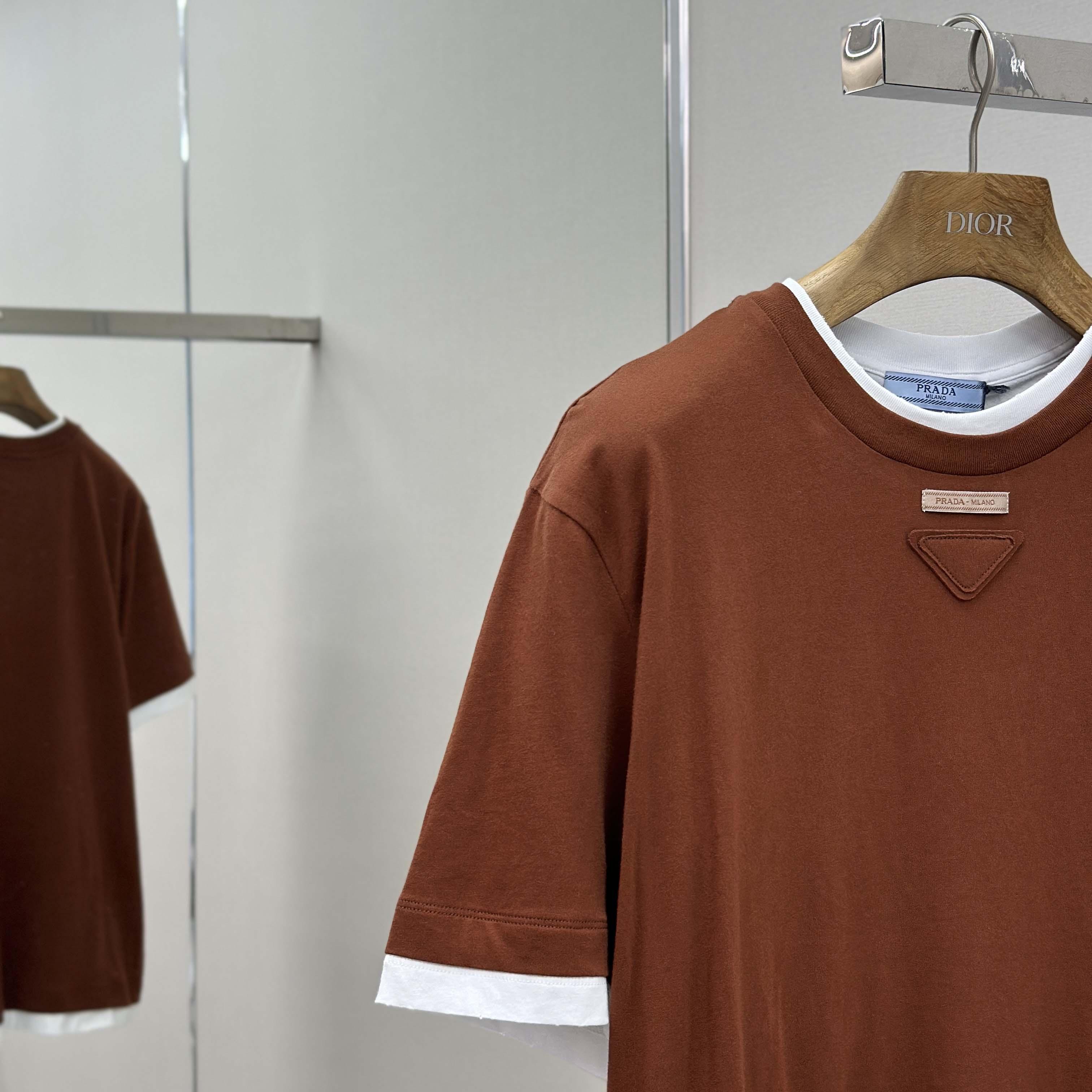 Prada Cotton jersey T-shirt - DesignerGu