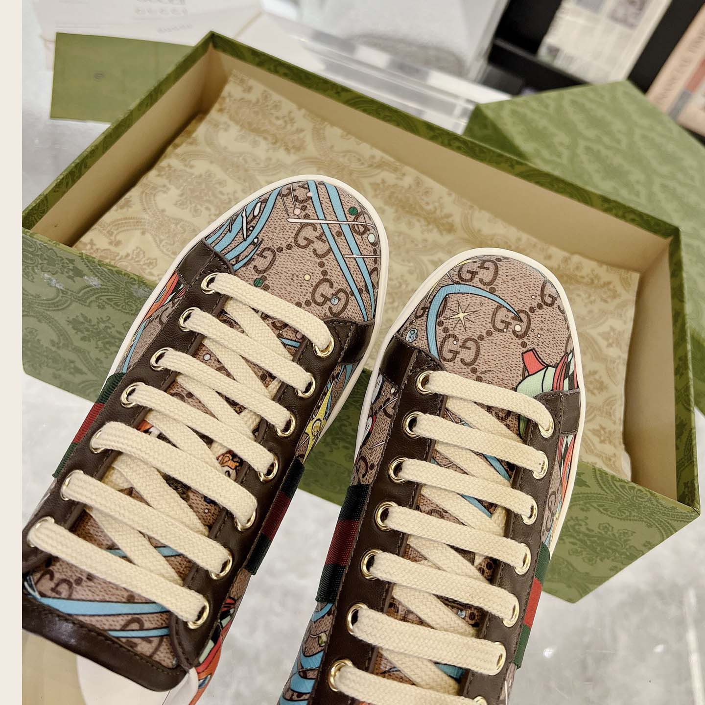 Disney x Gucci Ace 'Huey, Dewey and Louie' - DesignerGu