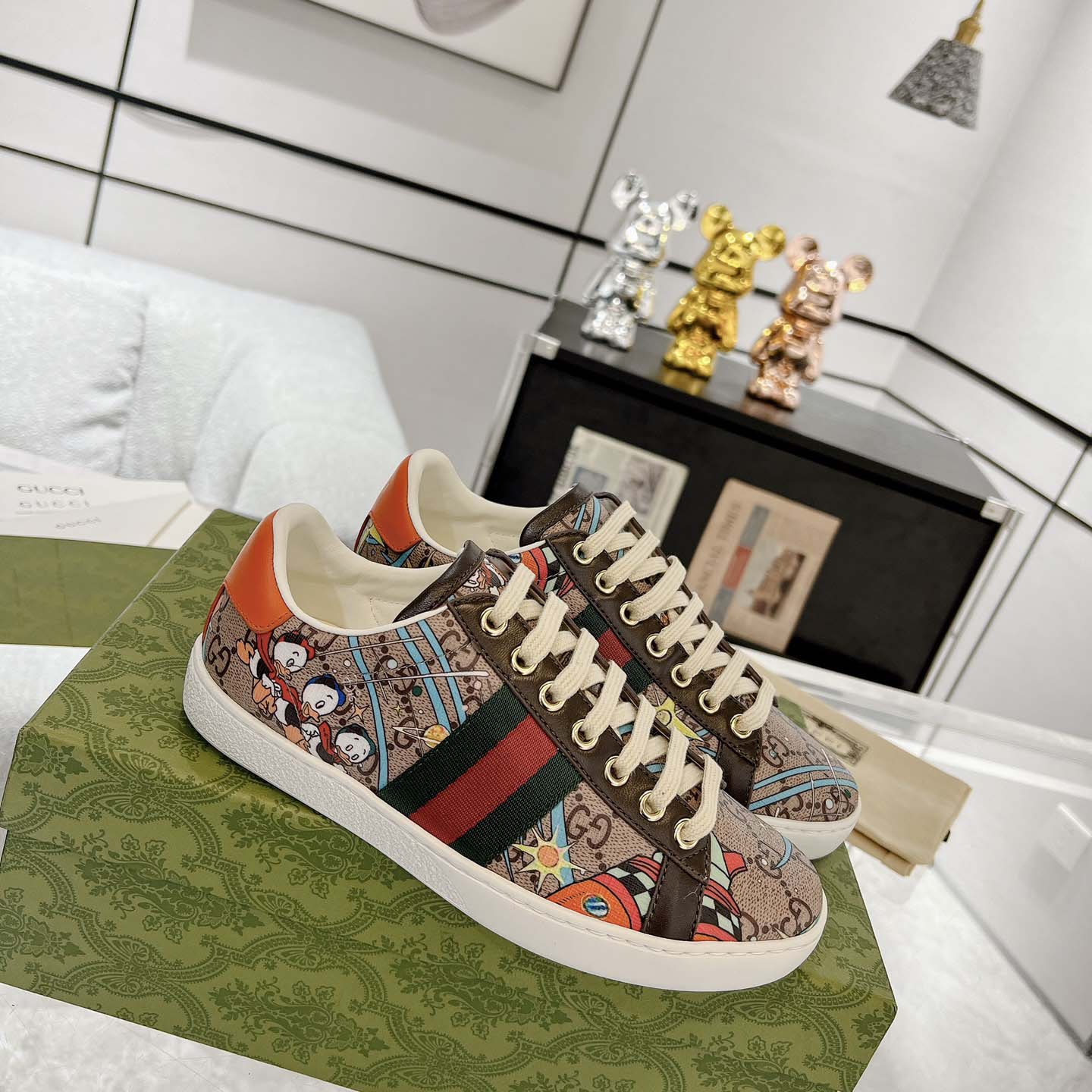 Disney x Gucci Ace 'Huey, Dewey and Louie' - DesignerGu