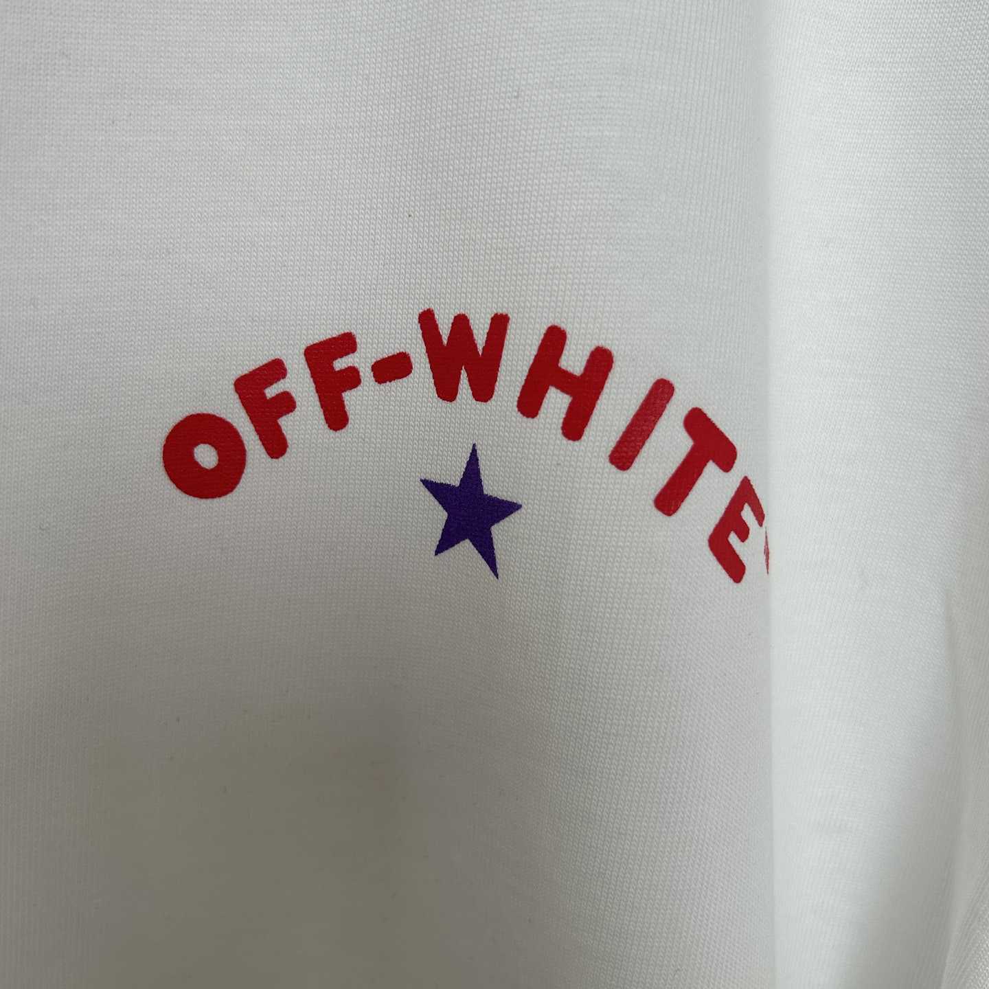 Off-White White Starry Arrow T-Shirt - DesignerGu