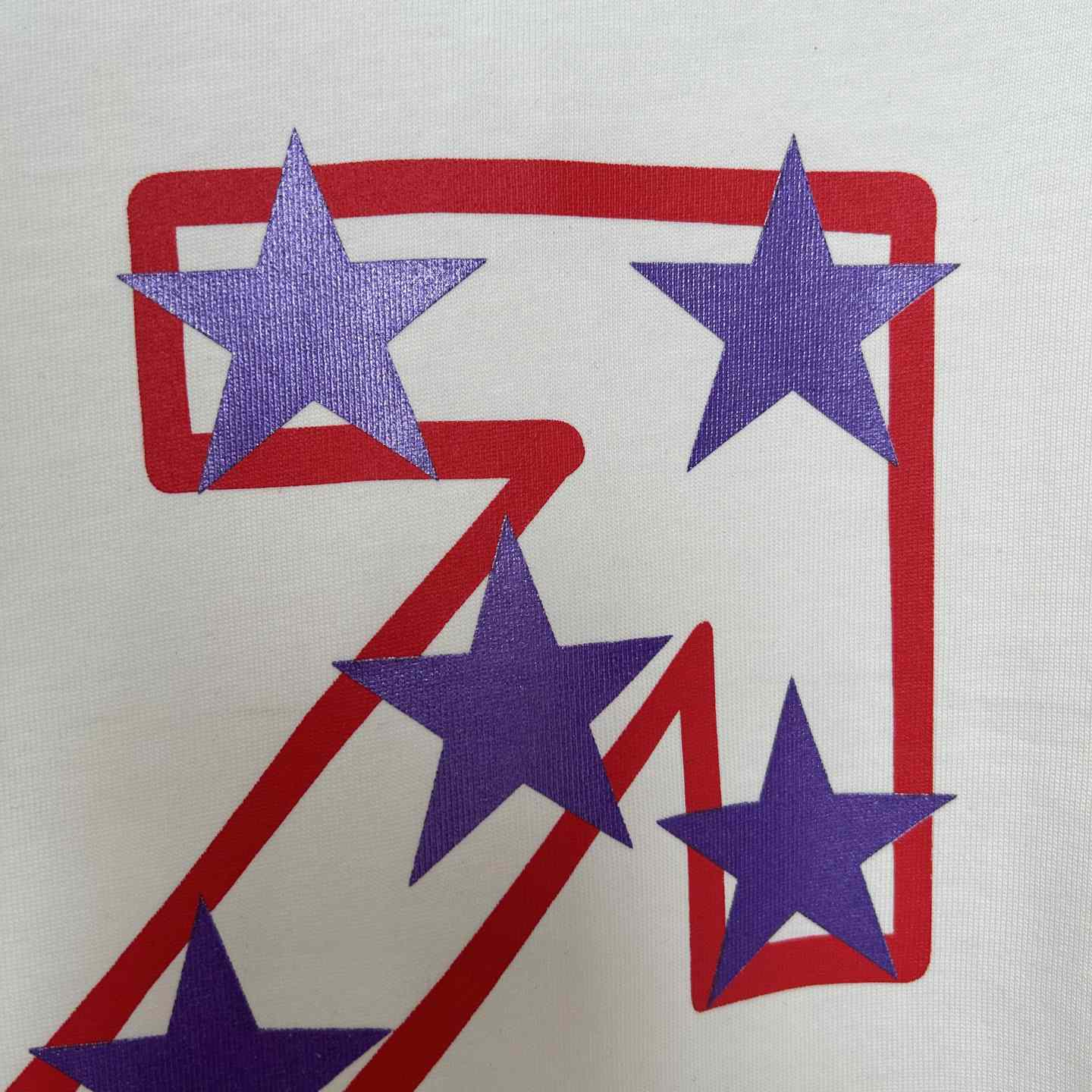 Off-White White Starry Arrow T-Shirt - DesignerGu