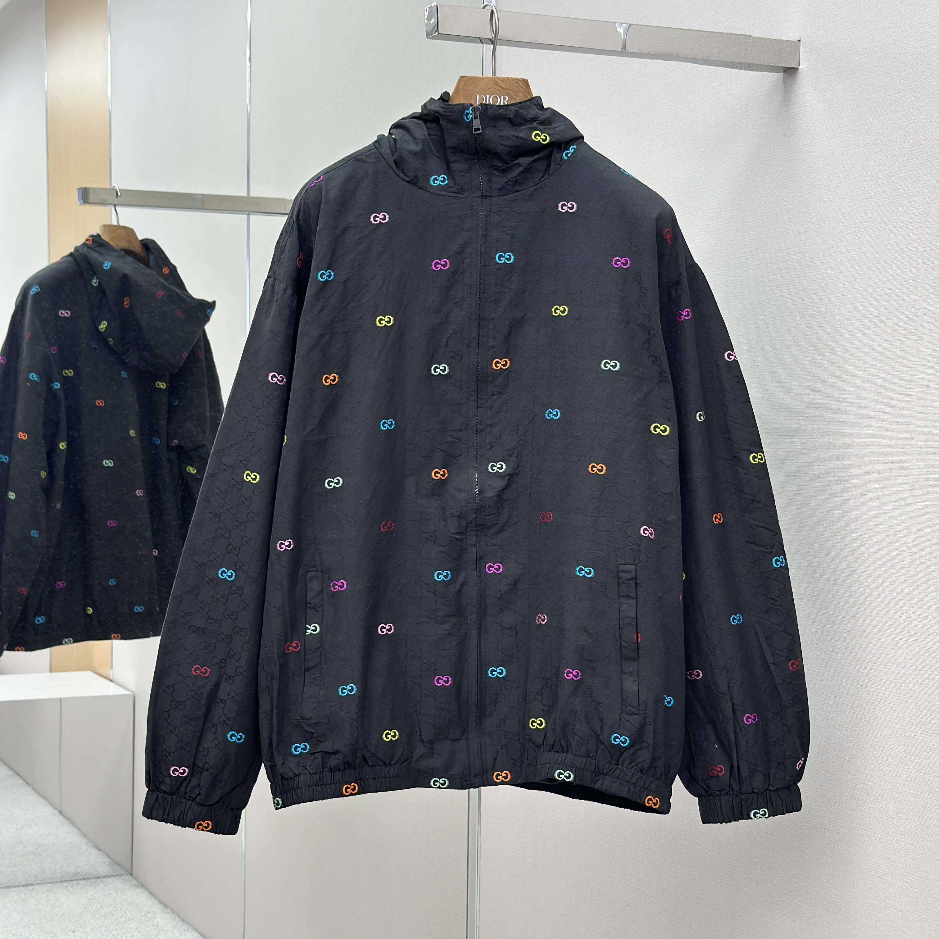 Gucci GG Cotton Ripstop Zip Jacket  - DesignerGu