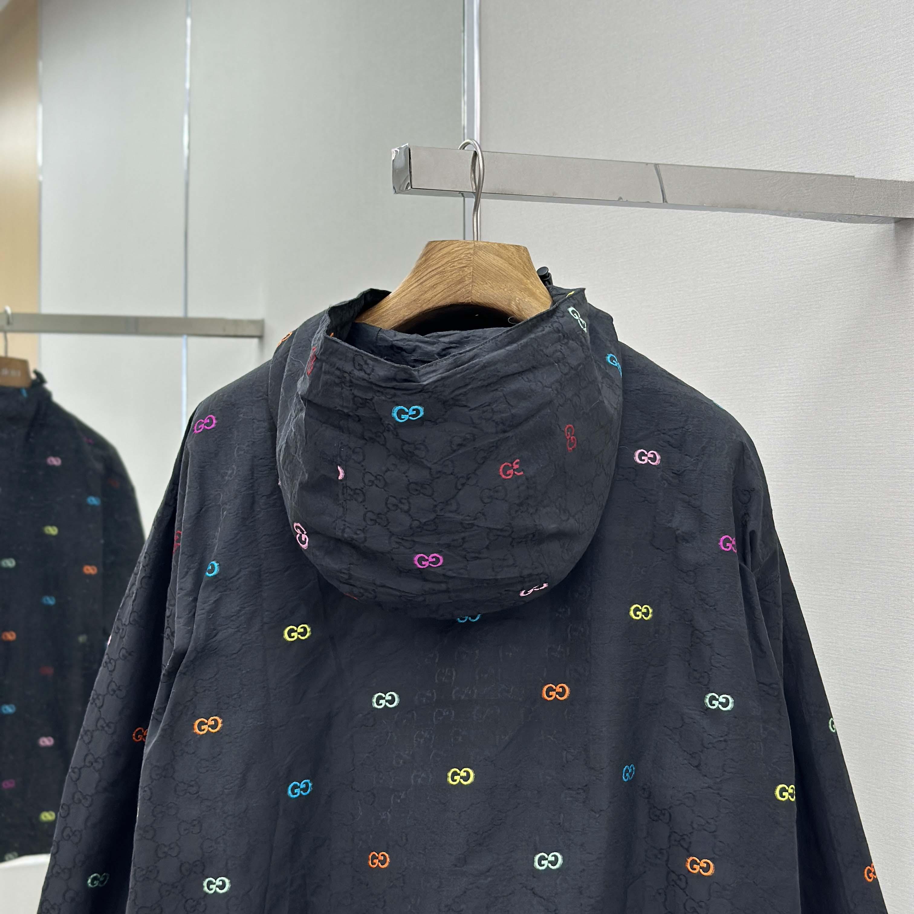 Gucci GG Cotton Ripstop Zip Jacket  - DesignerGu