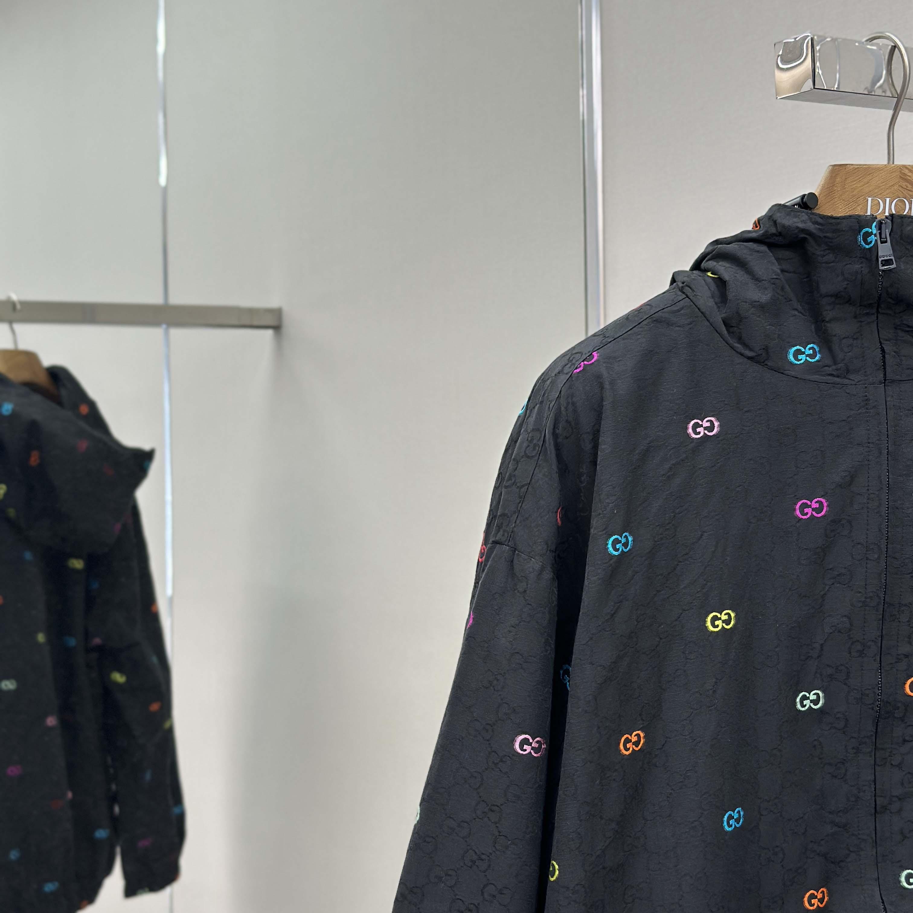 Gucci GG Cotton Ripstop Zip Jacket  - DesignerGu