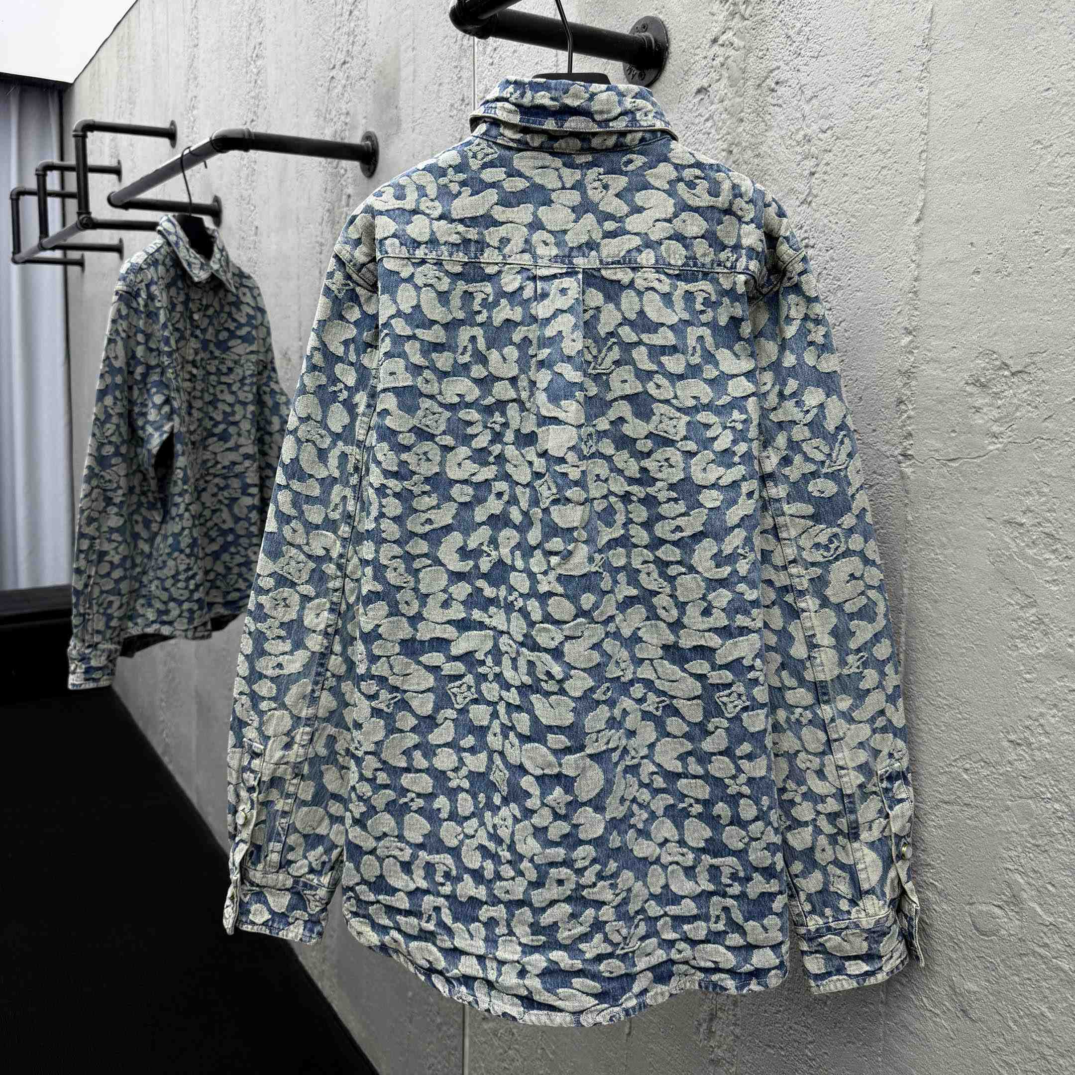 Louis Vuitton Jacquard Workwear Denim Shirts - DesignerGu