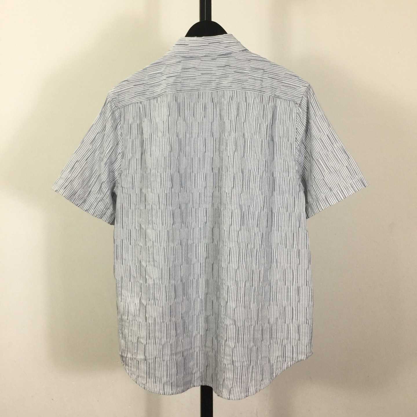 Loewe Striped Short-Sleeve Shirt 'Blue/White' - DesignerGu