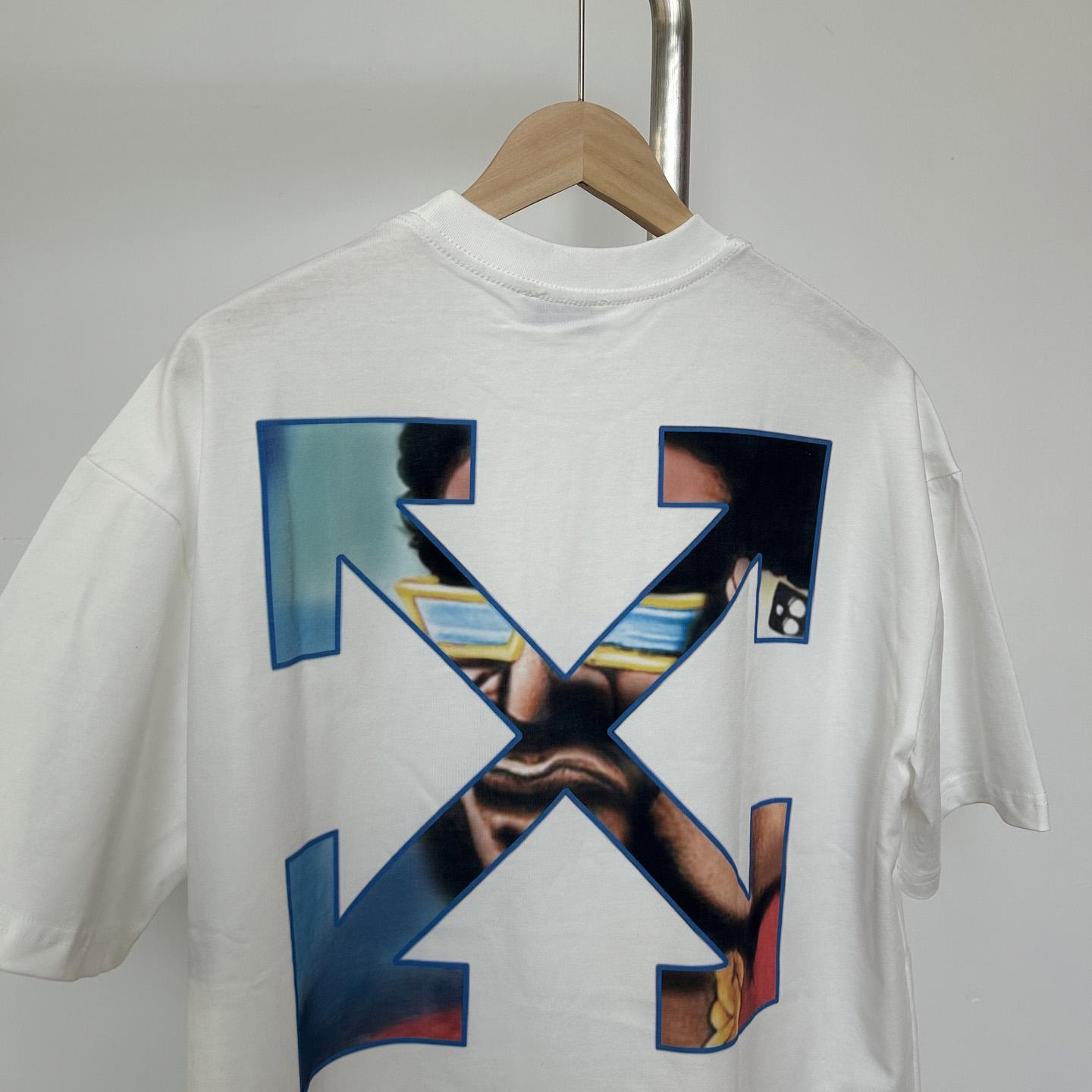 Off-White White Barber Arrow T-Shirt - DesignerGu