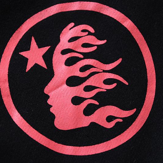 Hellstar Airbrushed Skull Closed Elastic Bottom Sweatpants Midnight Dye Black  - DesignerGu