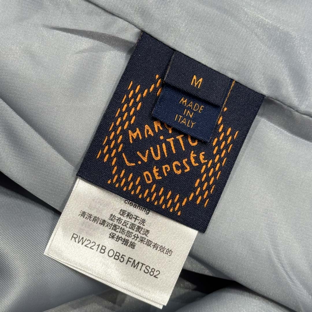 Louis Vuitton Suede Leather Type II Trucker Jacket   1AHVLO - DesignerGu