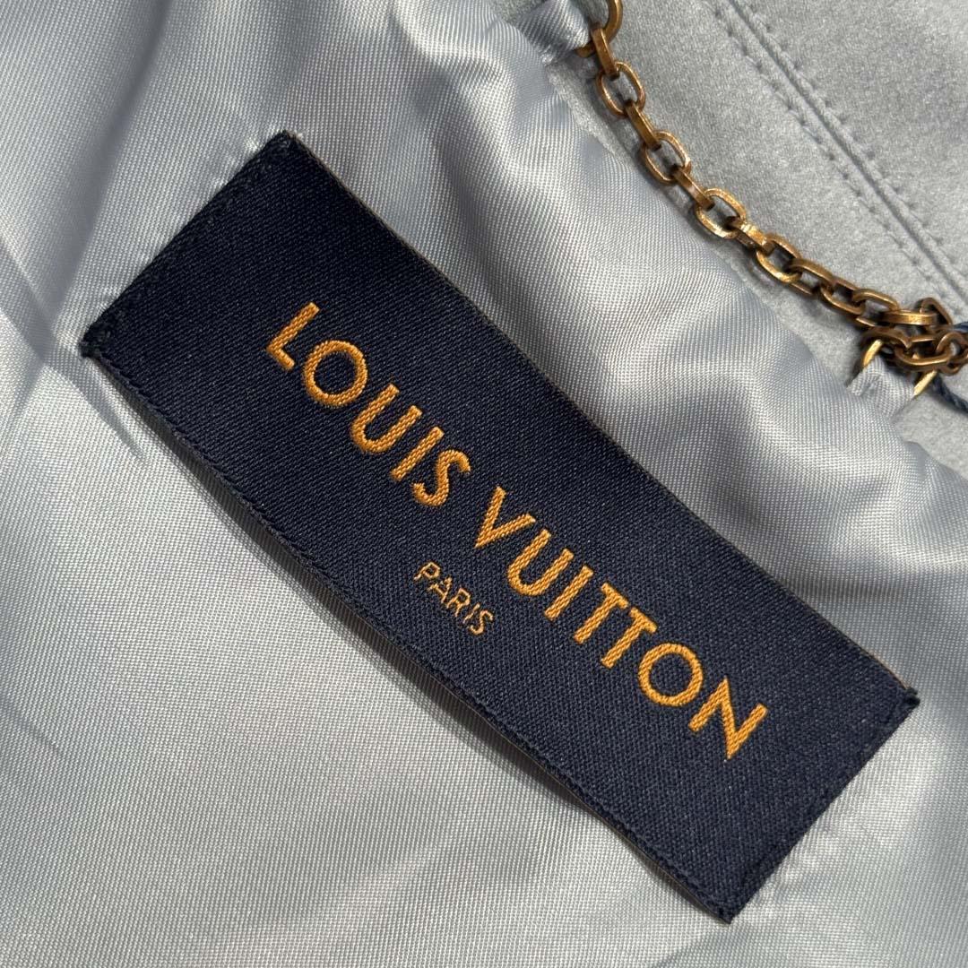 Louis Vuitton Suede Leather Type II Trucker Jacket   1AHVLO - DesignerGu