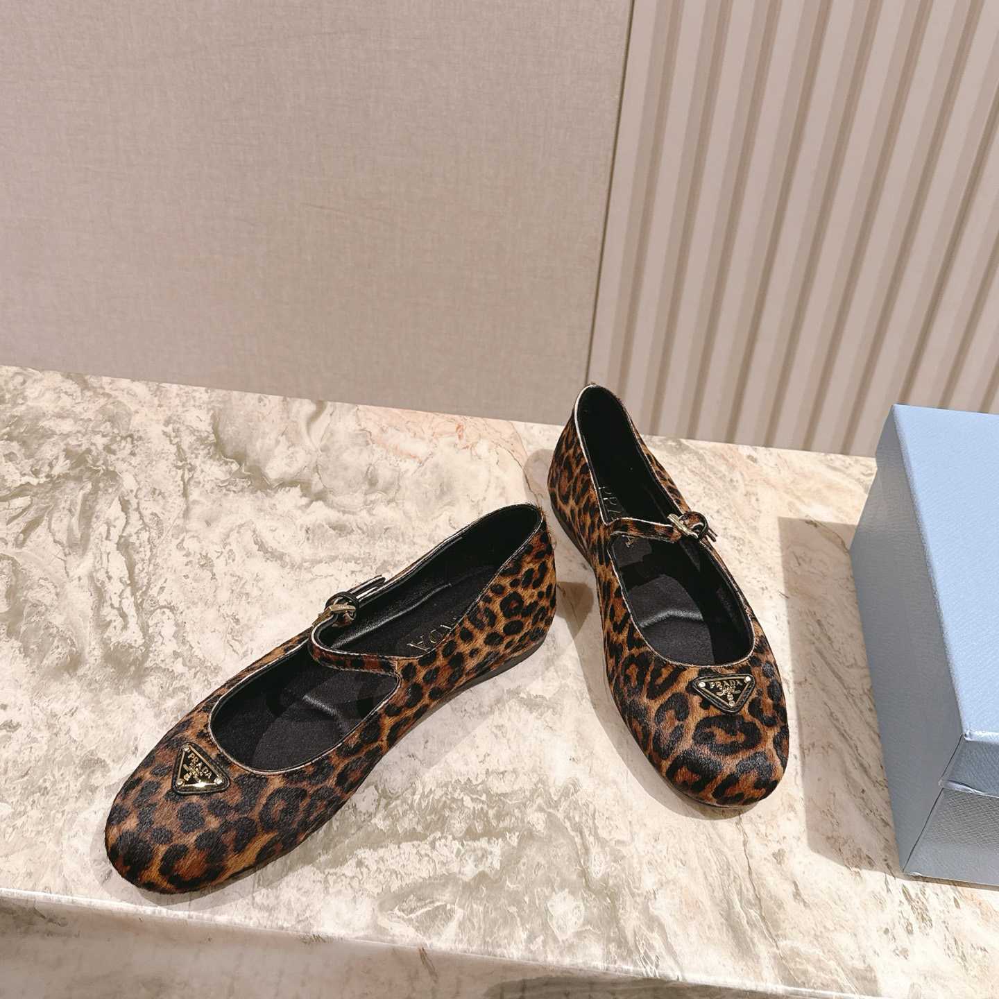 Prada leopard-print Ballerina Shoes - DesignerGu