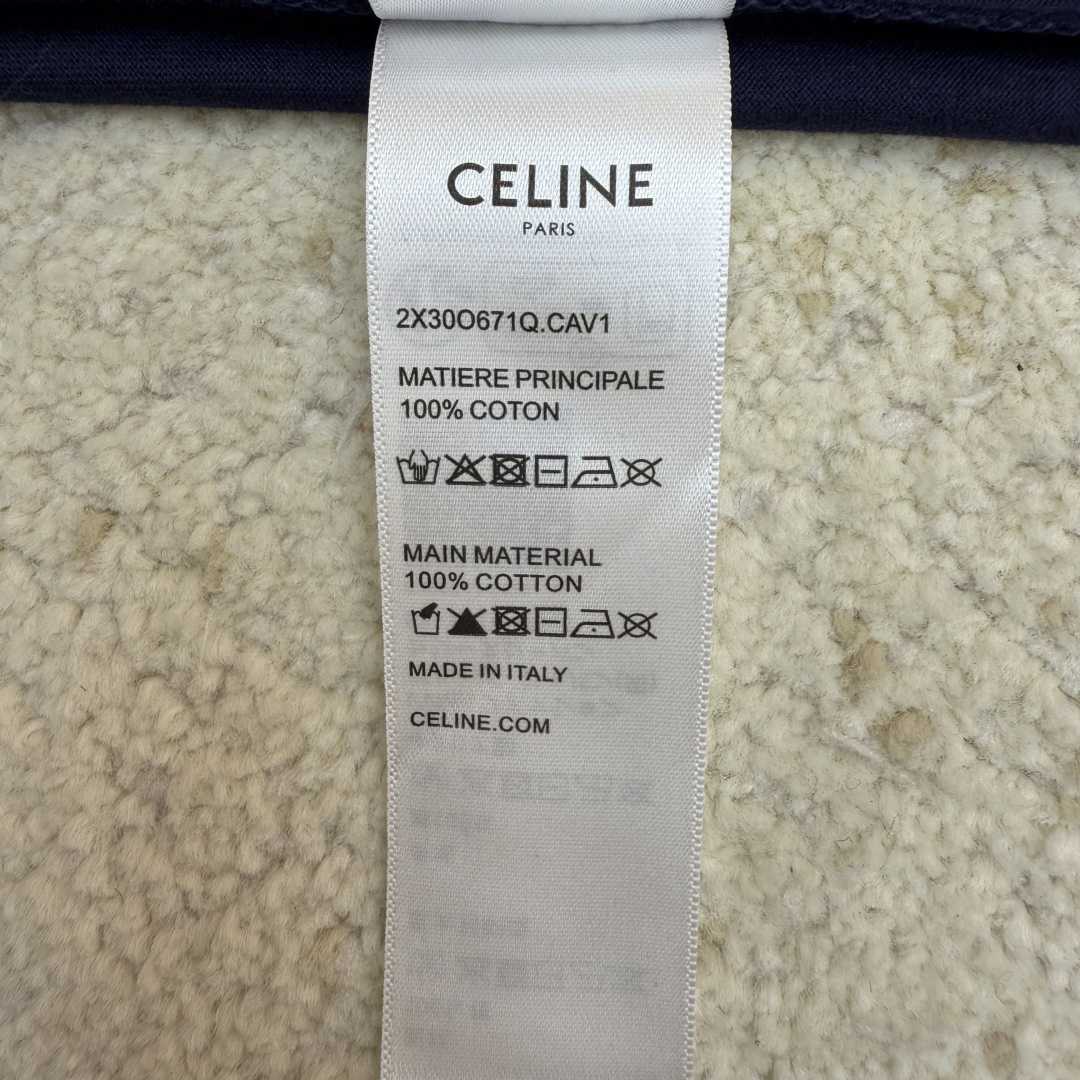 Celine Triomphe Regular T-shirt In Cotton Jersey - DesignerGu