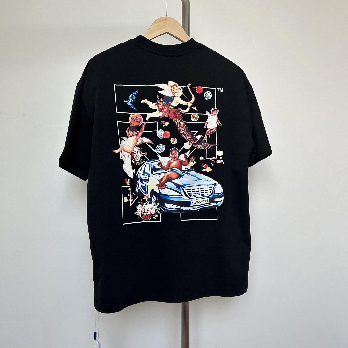 Off-White Black Fresco Arrow T-Shirt    - DesignerGu