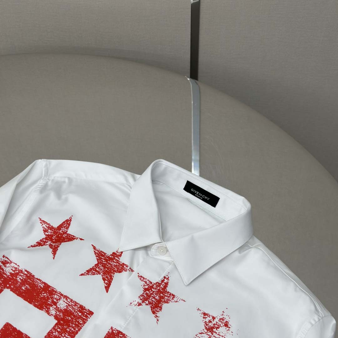 Givenchy Cotton Shirt with 4G Stars - DesignerGu