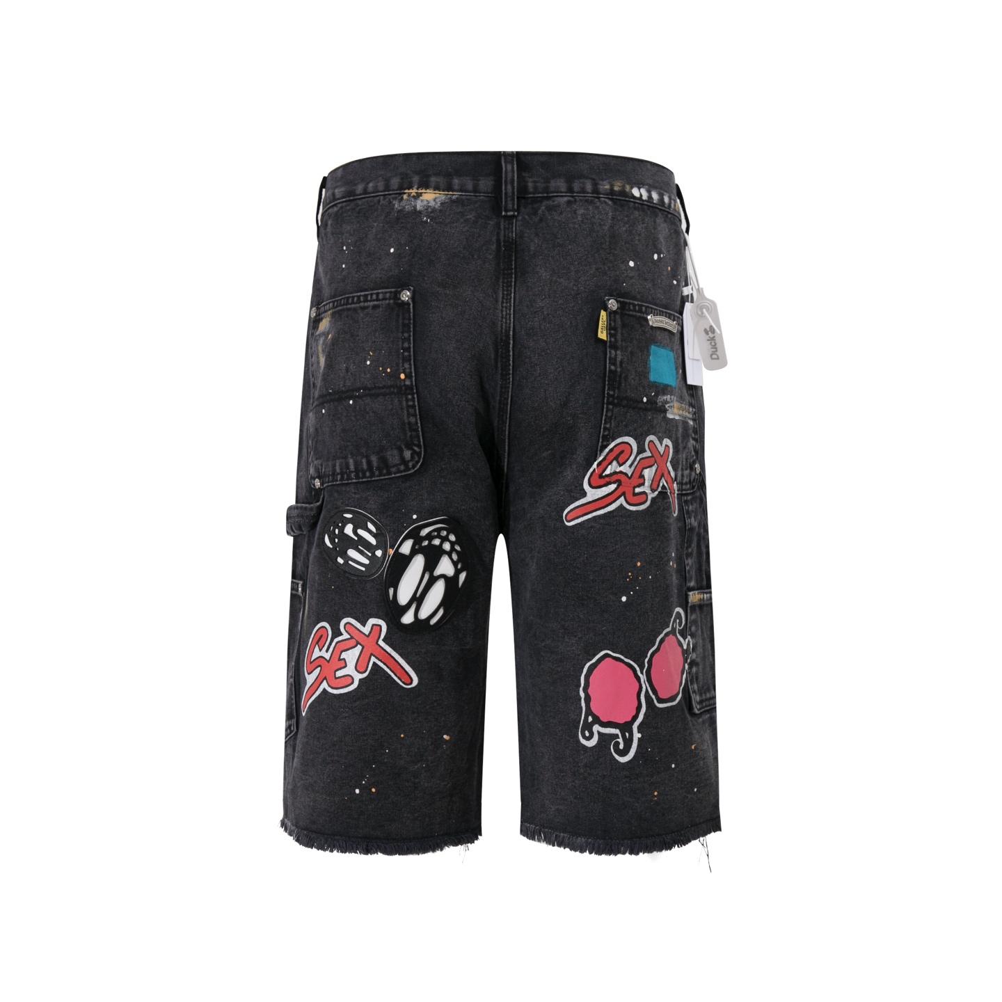 Chrome Hearts Denim Shorts - DesignerGu
