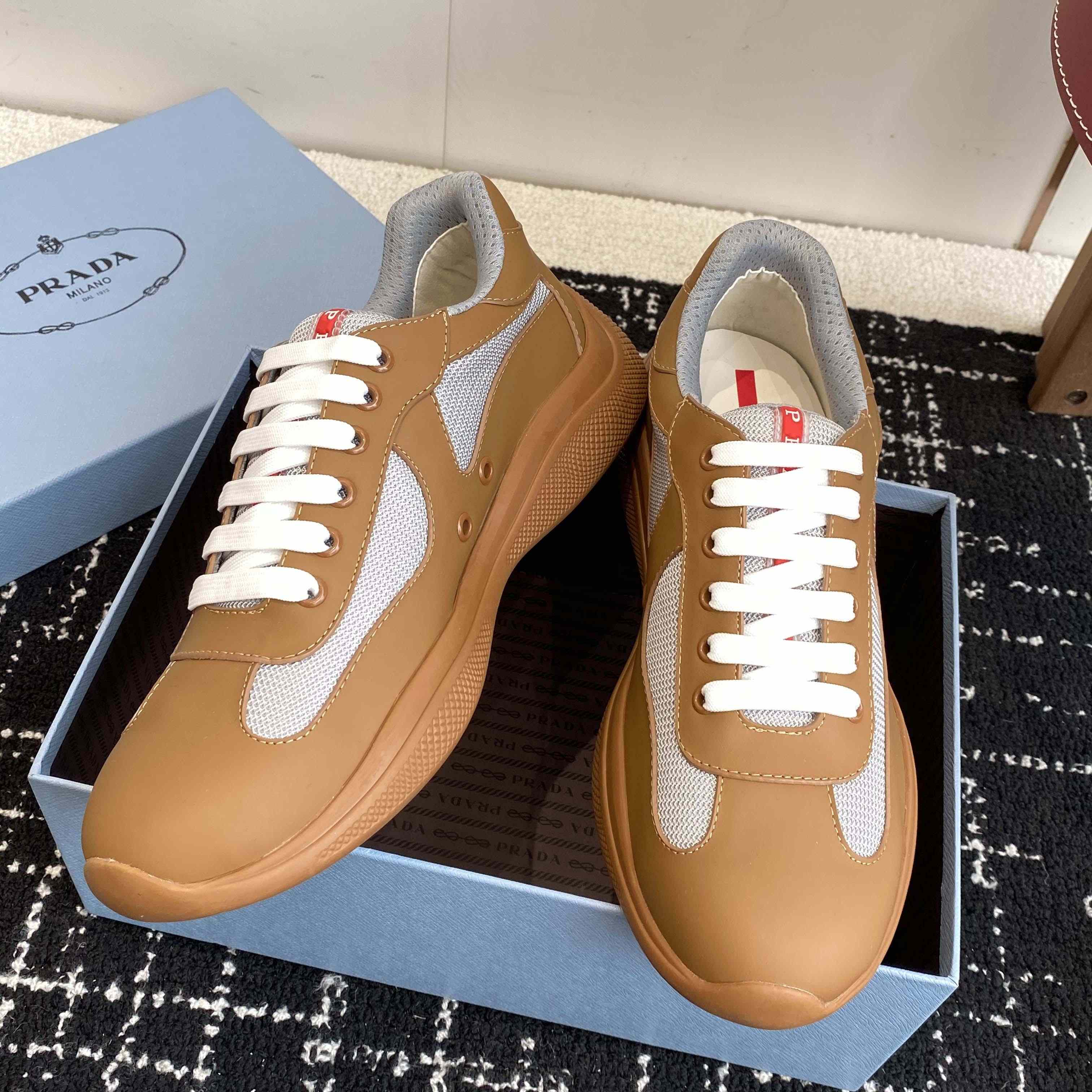 Prada America's Cup Soft Rubber And Bike Fabric Sneakers - DesignerGu