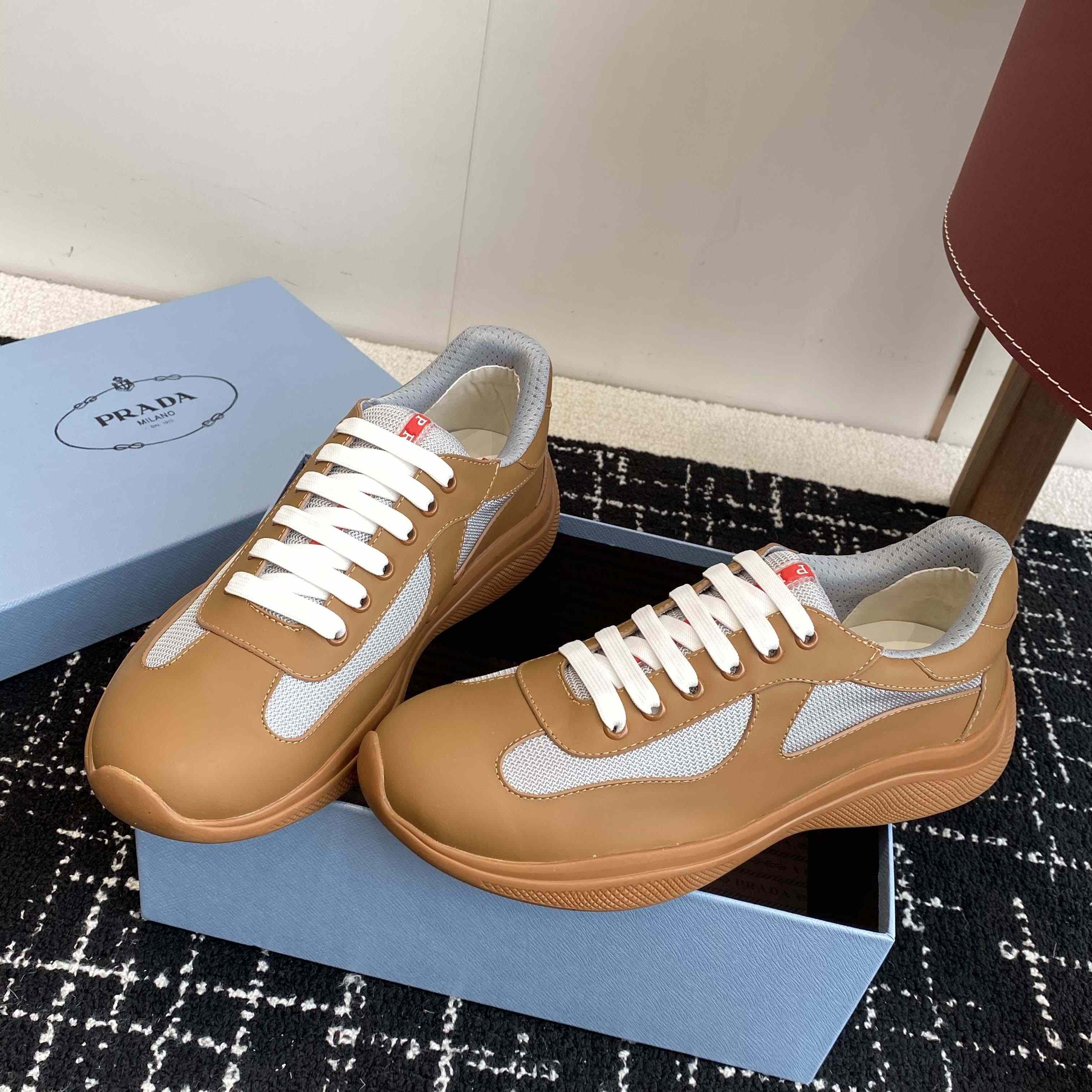 Prada America's Cup Soft Rubber And Bike Fabric Sneakers - DesignerGu