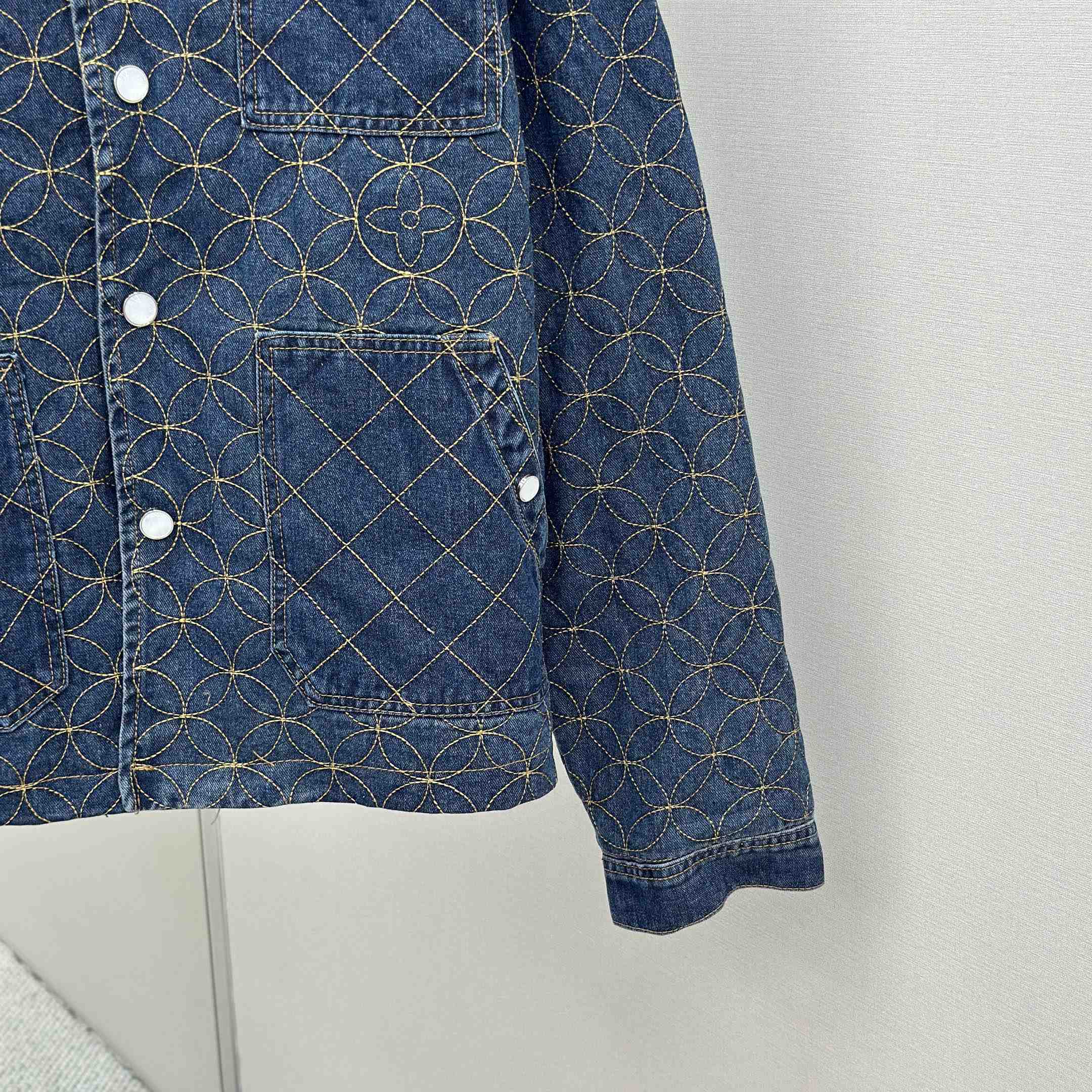 Louis Vuitton Embroidered Denim Blouson   1AILM5 - DesignerGu