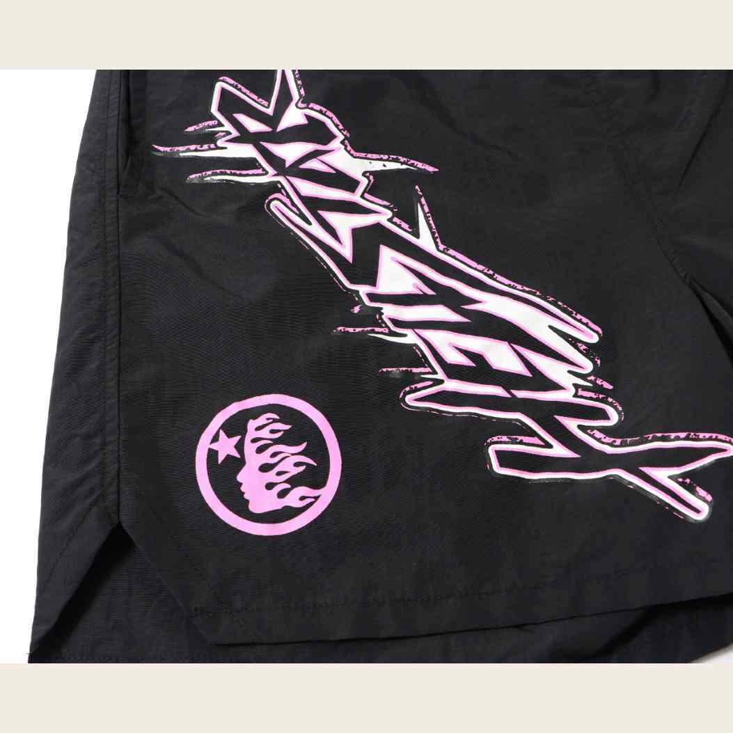 Hellstar Waxed Nylon Athletic Shorts - DesignerGu