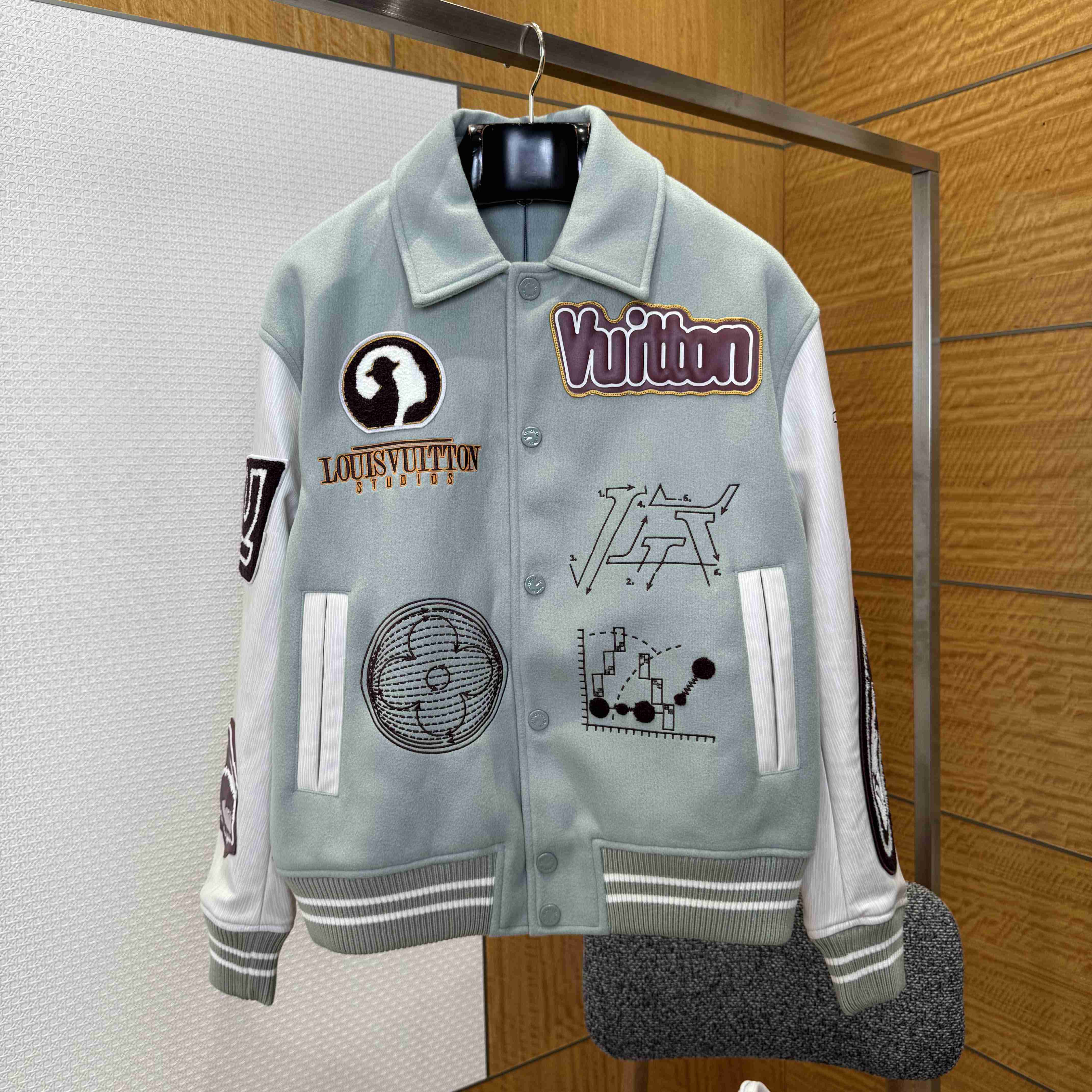 Louis Vuitton Varsity Leather Blouson   1ABY6D - DesignerGu