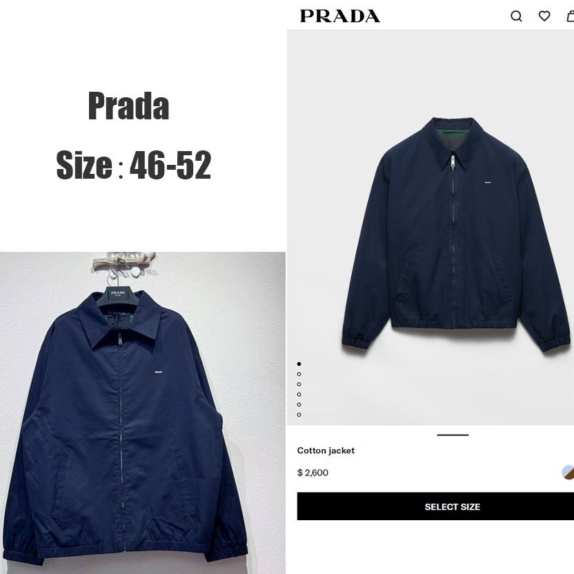 Prada Cotton Jacket - DesignerGu