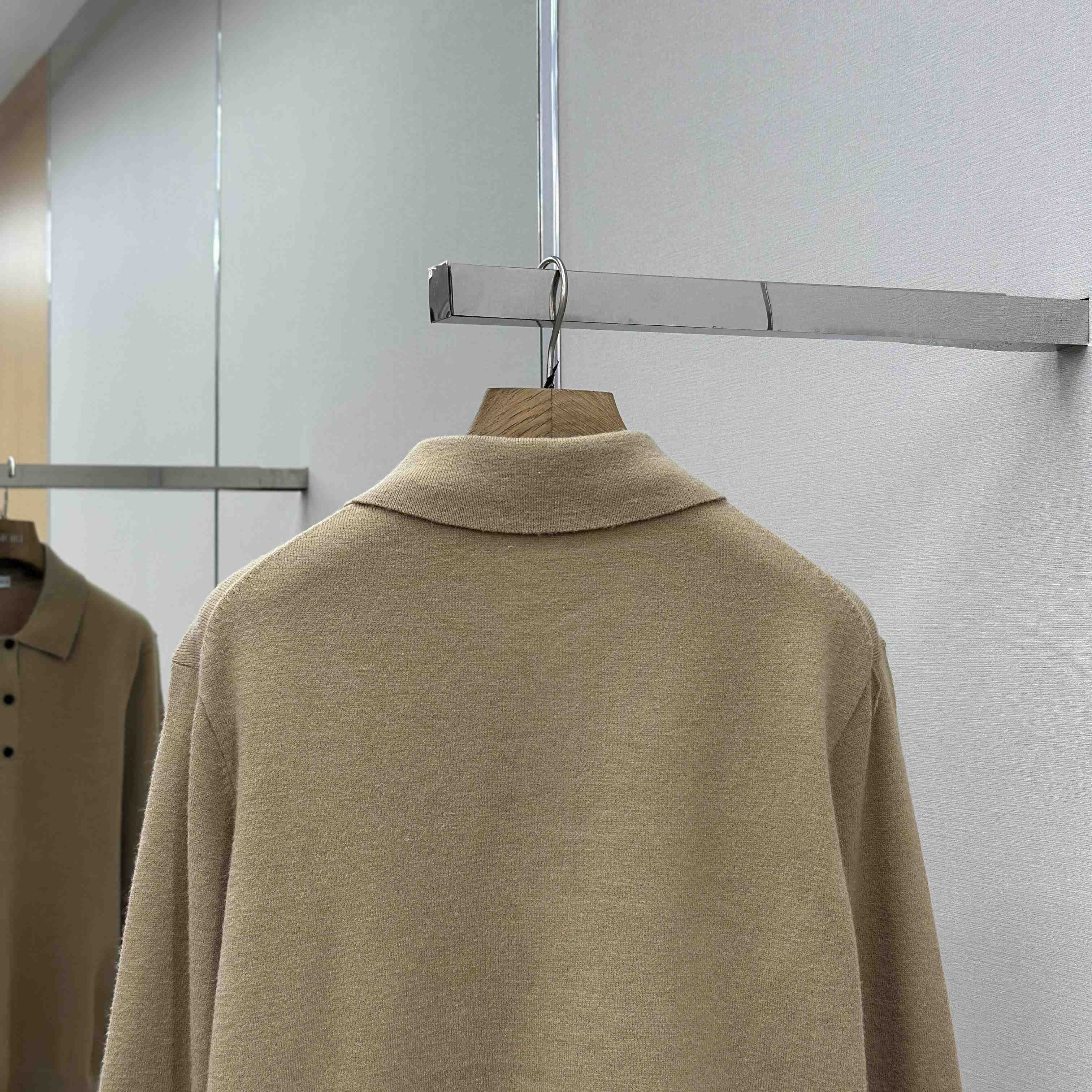 Burberry Long-sleeve Cashmere Blend Polo Shirt - DesignerGu