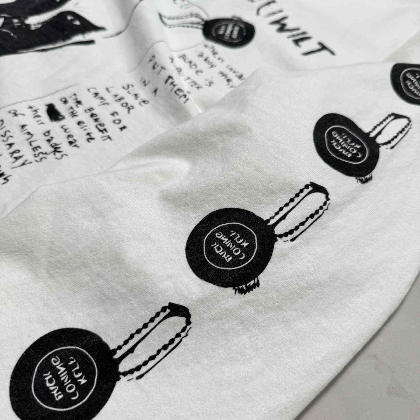 Enfants Riches Déprimés Do What Thou Wilt Long-Sleeve T-Shirt 'Faded White' - DesignerGu