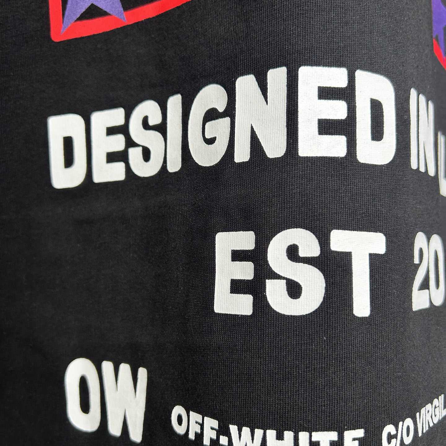 Off-White Black Starry Arrow T-Shirt - DesignerGu