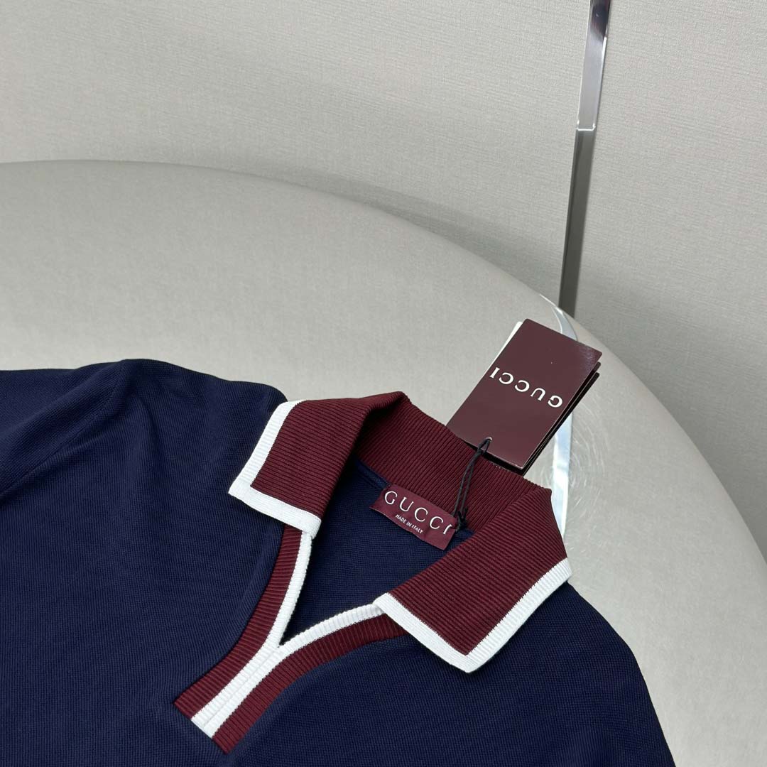 Gucci Cotton Piquet Polo Shirt - DesignerGu