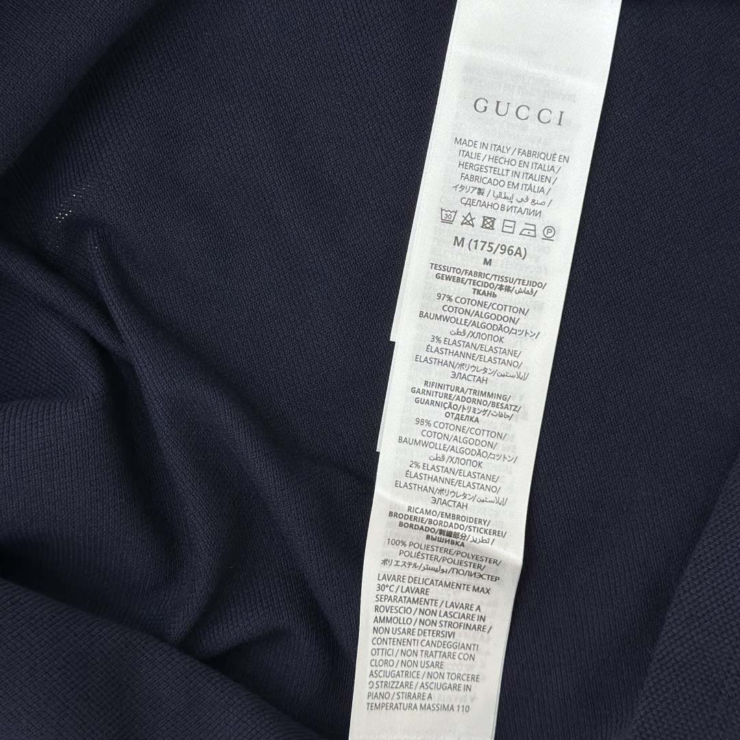 Gucci Cotton Piquet Polo Shirt - DesignerGu