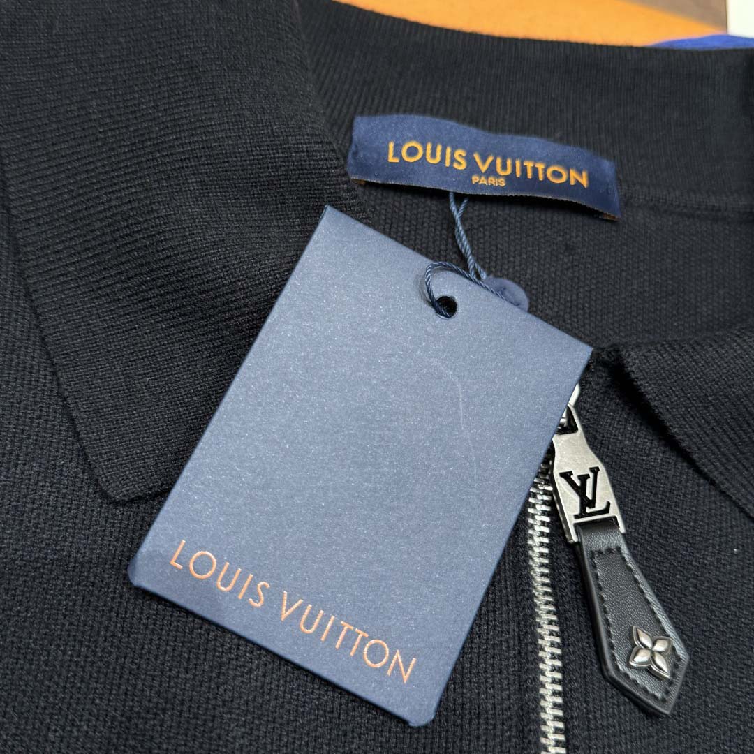 Louis Vuitton Knit Blouson With Leather Details   1AH346 - DesignerGu