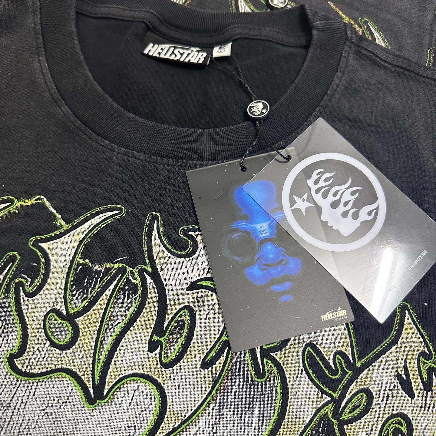 Hellstar Star Green Angry Person Tee - DesignerGu