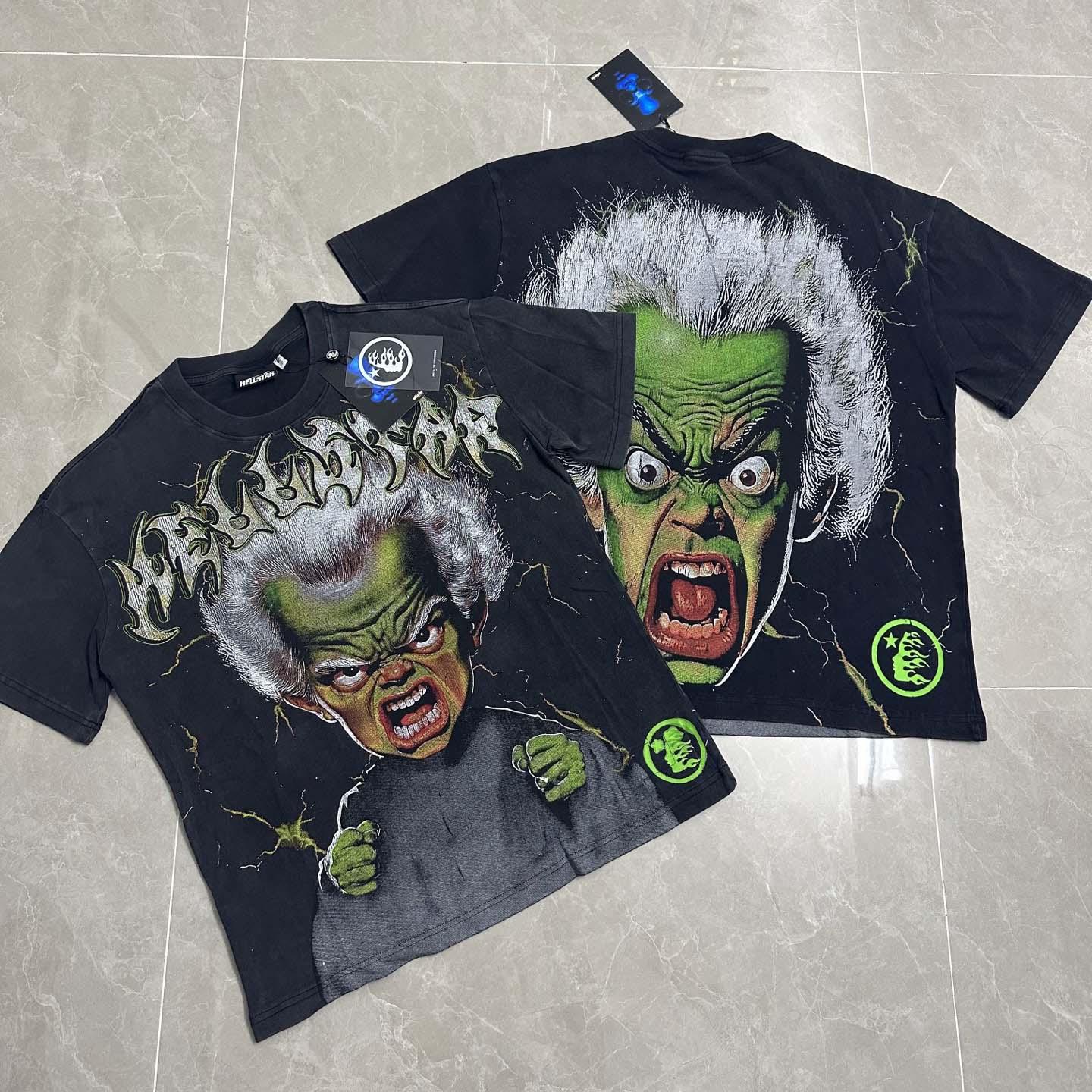 Hellstar Star Green Angry Person Tee - DesignerGu