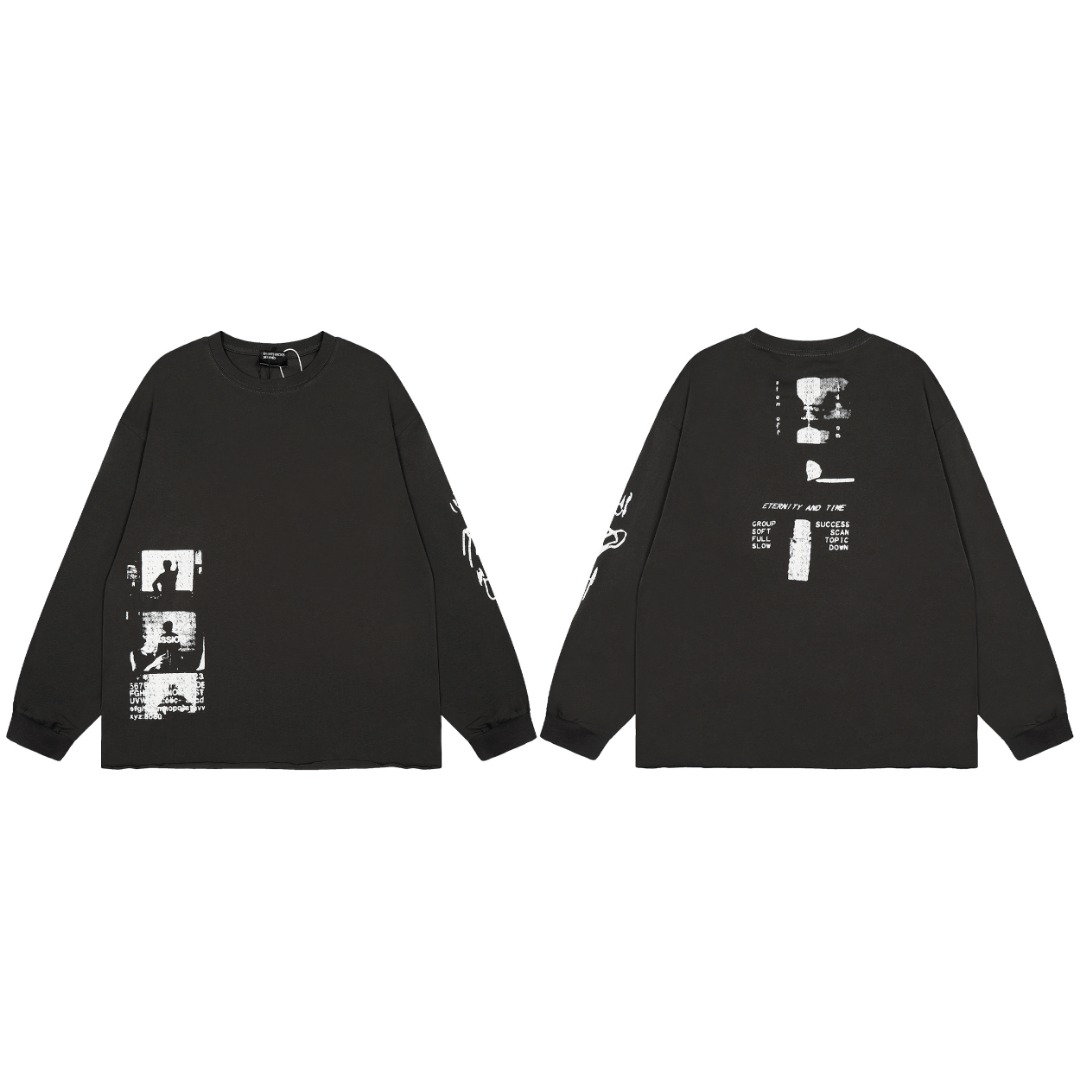Enfants Riches Déprimes Eternity & Time L/S Tee "Faded Black" - DesignerGu
