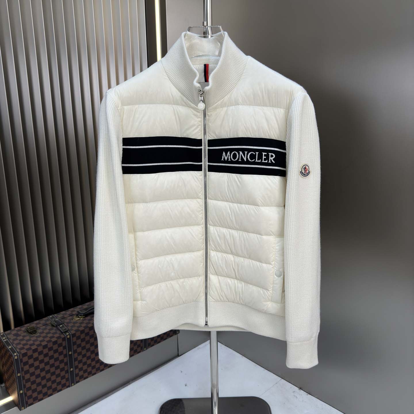 Moncler Color Block Zip Cardigan  - DesignerGu
