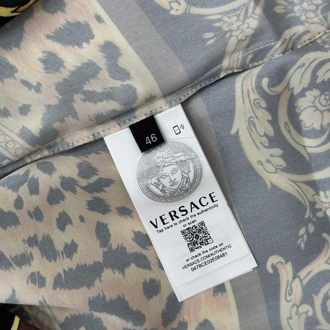 Versace Wild Cats Silk Shirt - DesignerGu