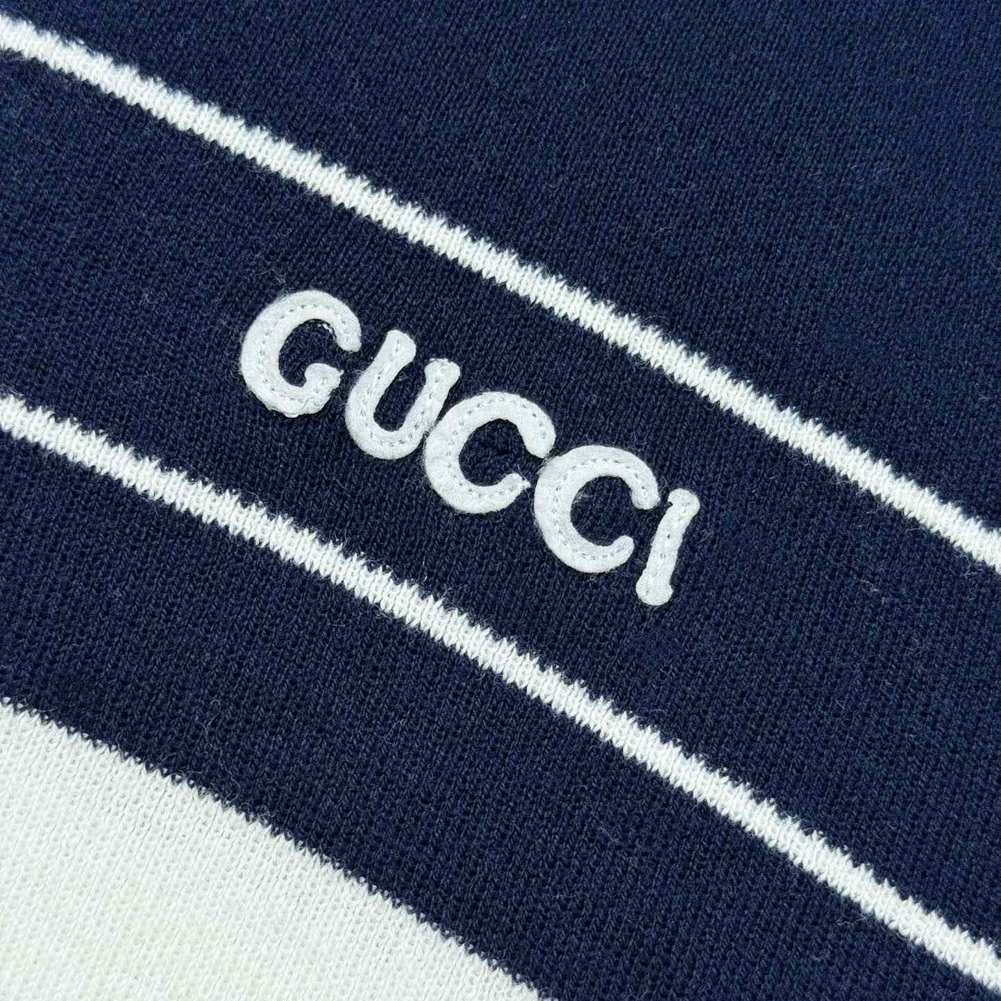 Gucci Cotton Polo Shirt With Embroidery  - DesignerGu