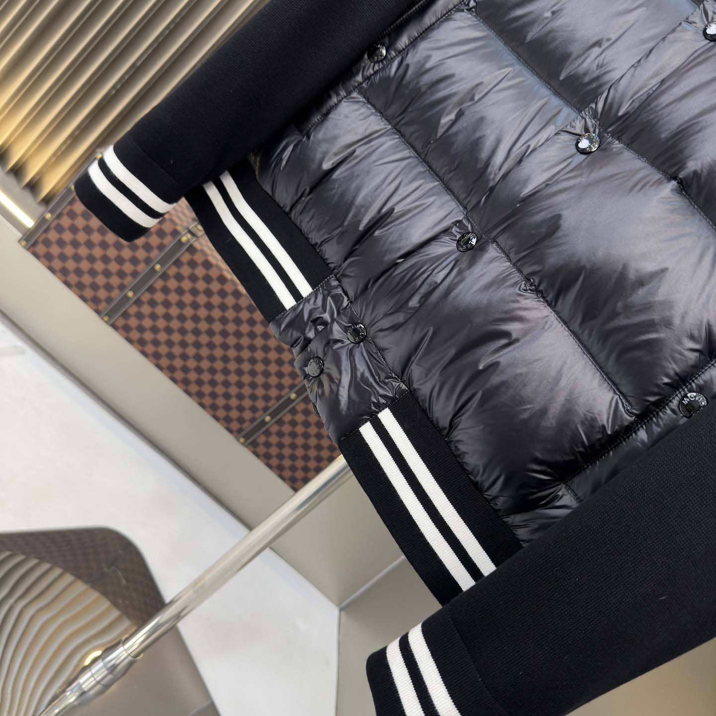 Moncler Paneled Down Jacket - DesignerGu