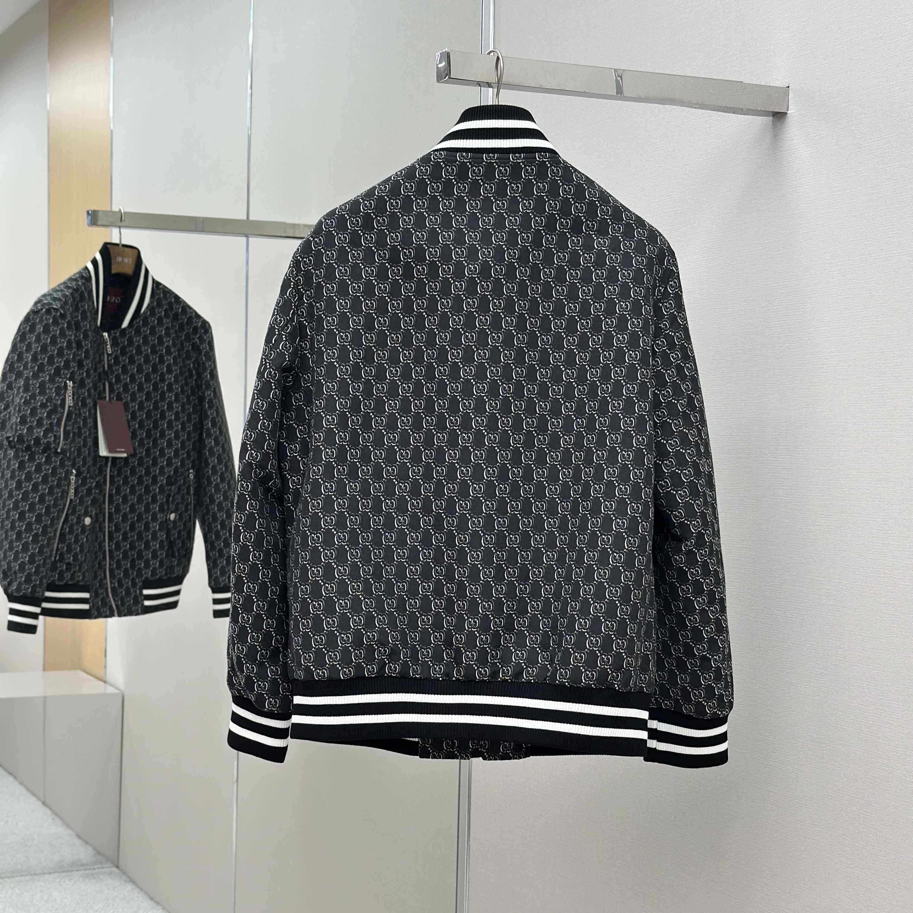 Gucci Logo-Jacquard Padded Cotton-Twill Bomber Jacket - DesignerGu