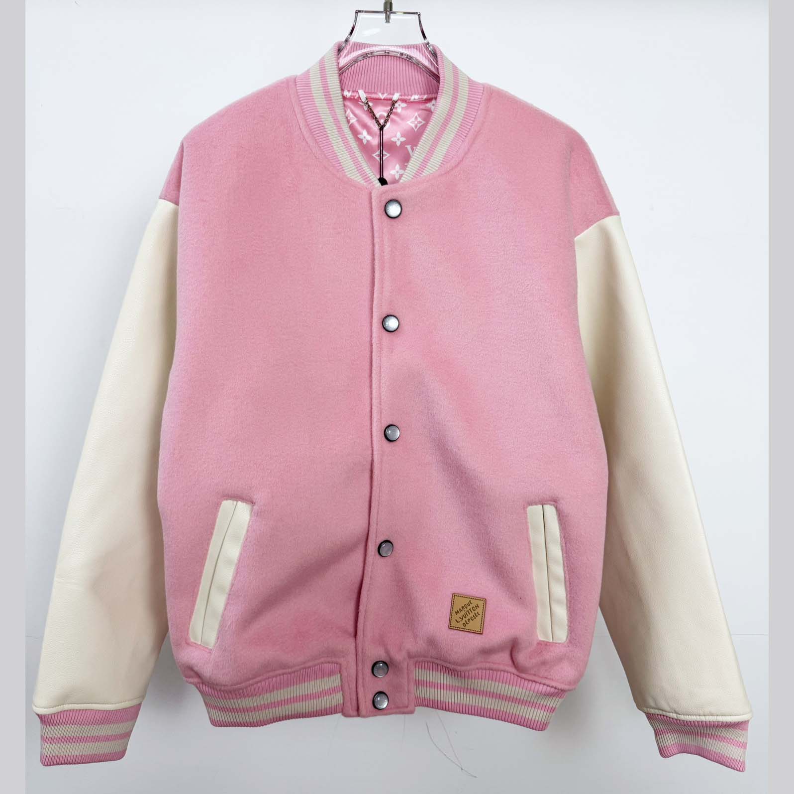 Louis Vuitton Signature Leather Varsity Jacket   1AILZ2 - DesignerGu