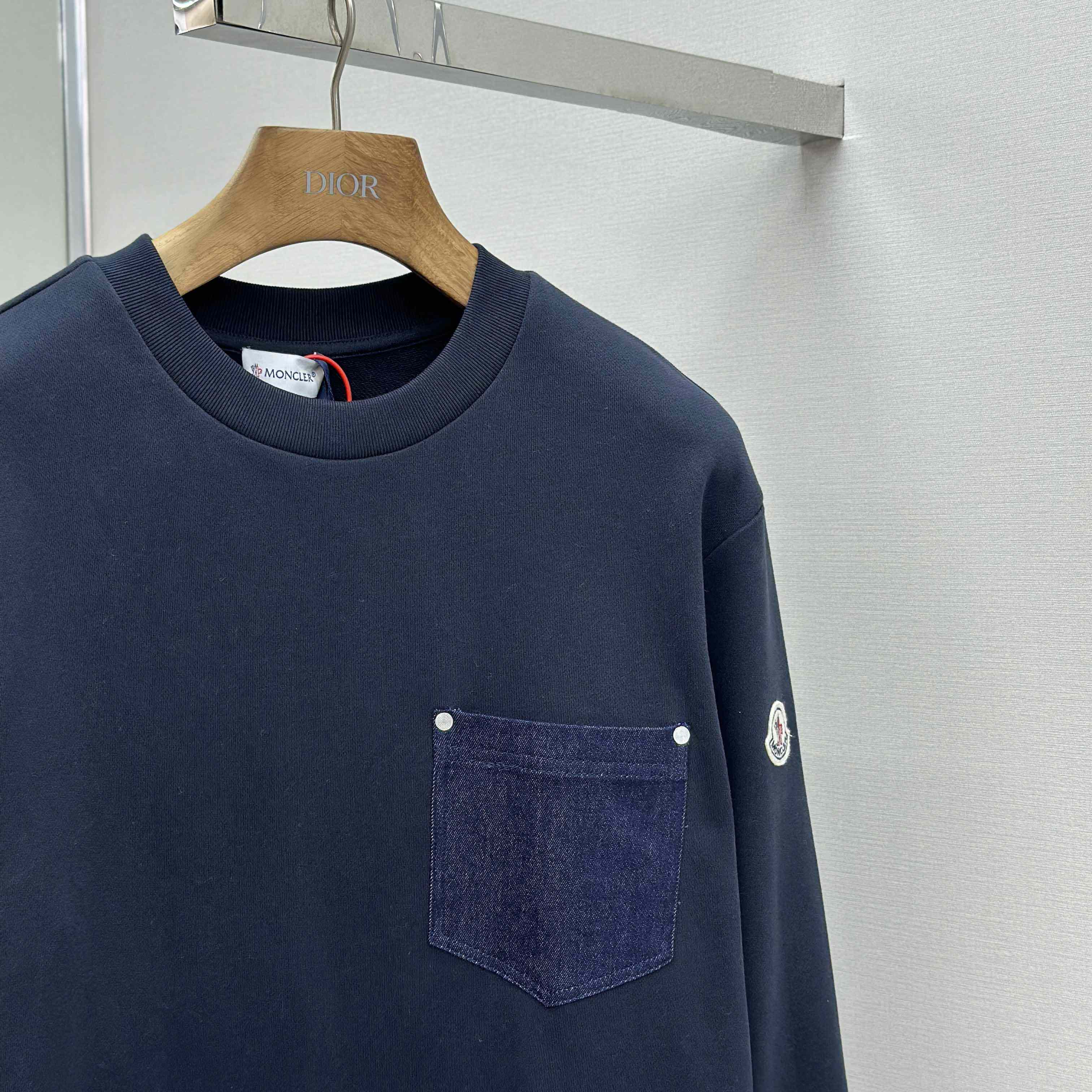 Moncler Cotton & Denim Sweatshirt - DesignerGu