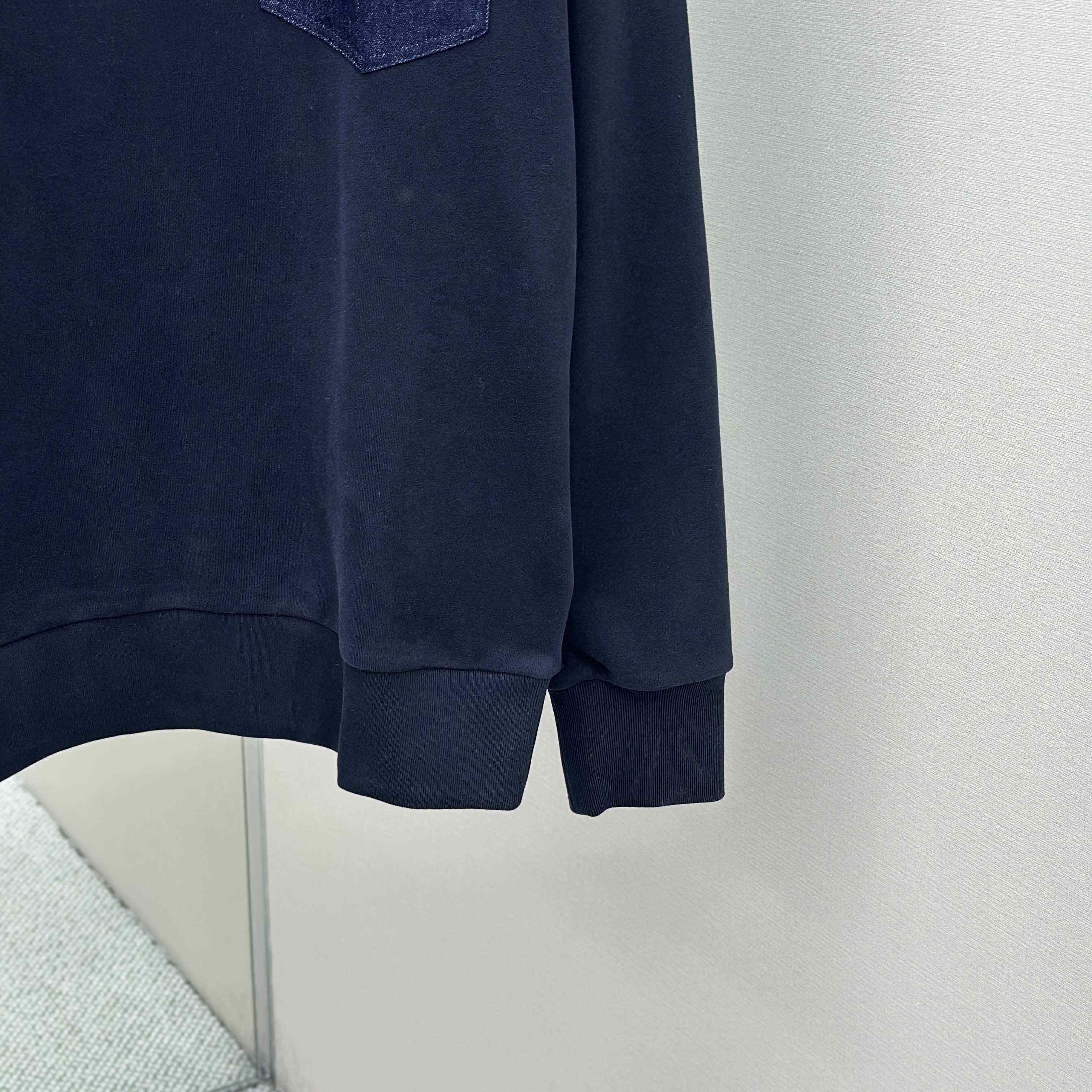 Moncler Cotton & Denim Sweatshirt - DesignerGu