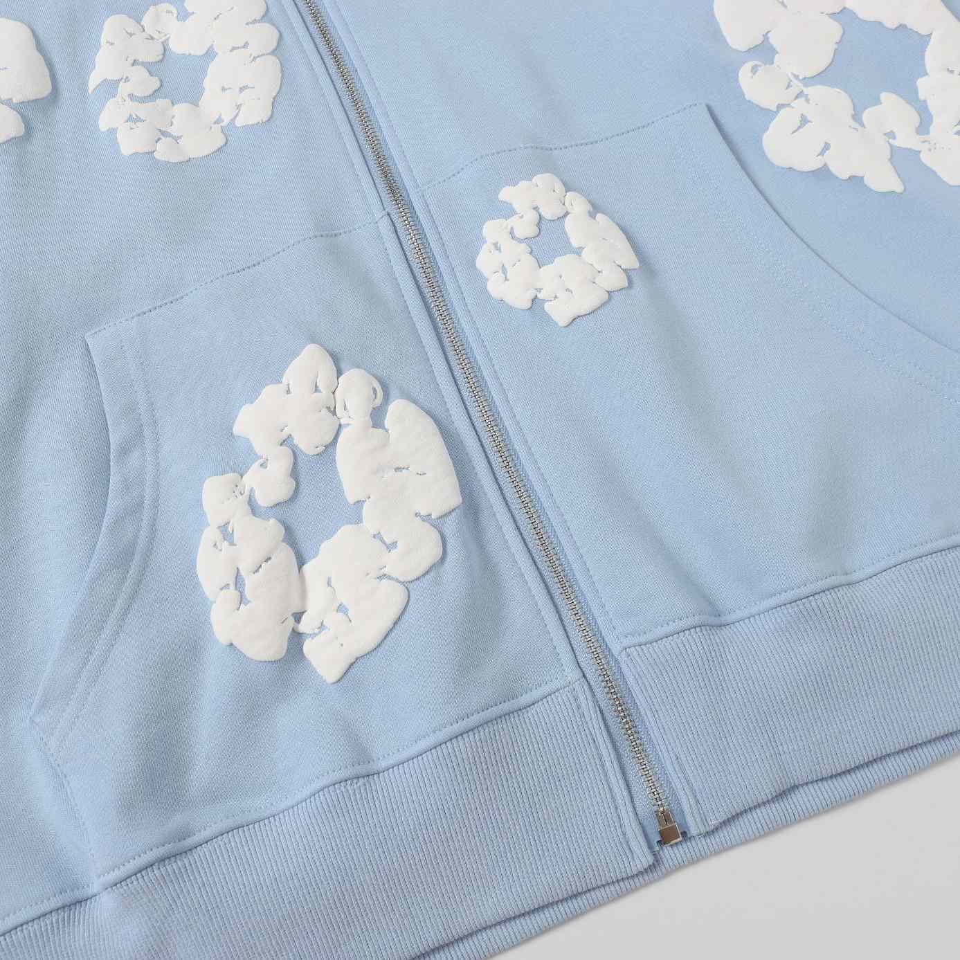 Denim Tears Cotton Wreath Zip Hoodie  - DesignerGu